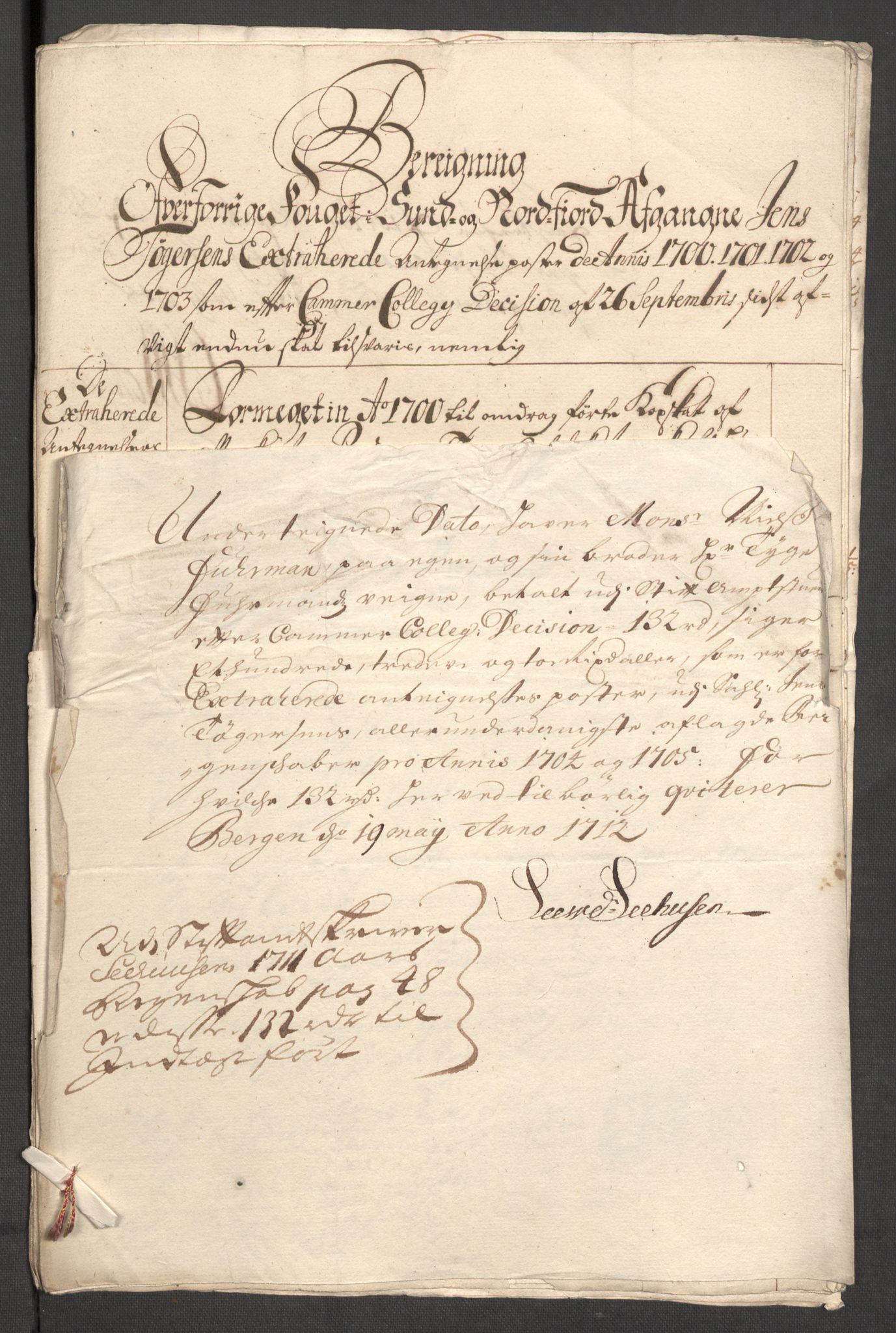 Rentekammeret inntil 1814, Reviderte regnskaper, Fogderegnskap, AV/RA-EA-4092/R53/L3429: Fogderegnskap Sunn- og Nordfjord, 1705, s. 404