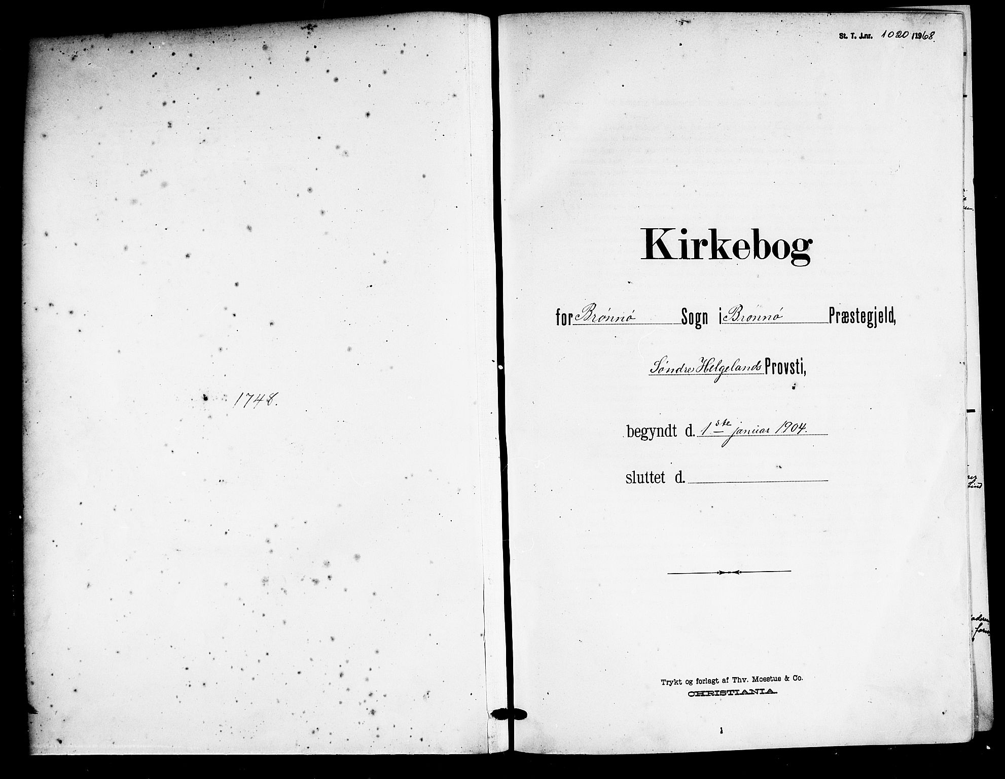 Ministerialprotokoller, klokkerbøker og fødselsregistre - Nordland, SAT/A-1459/813/L0214: Klokkerbok nr. 813C06, 1904-1917