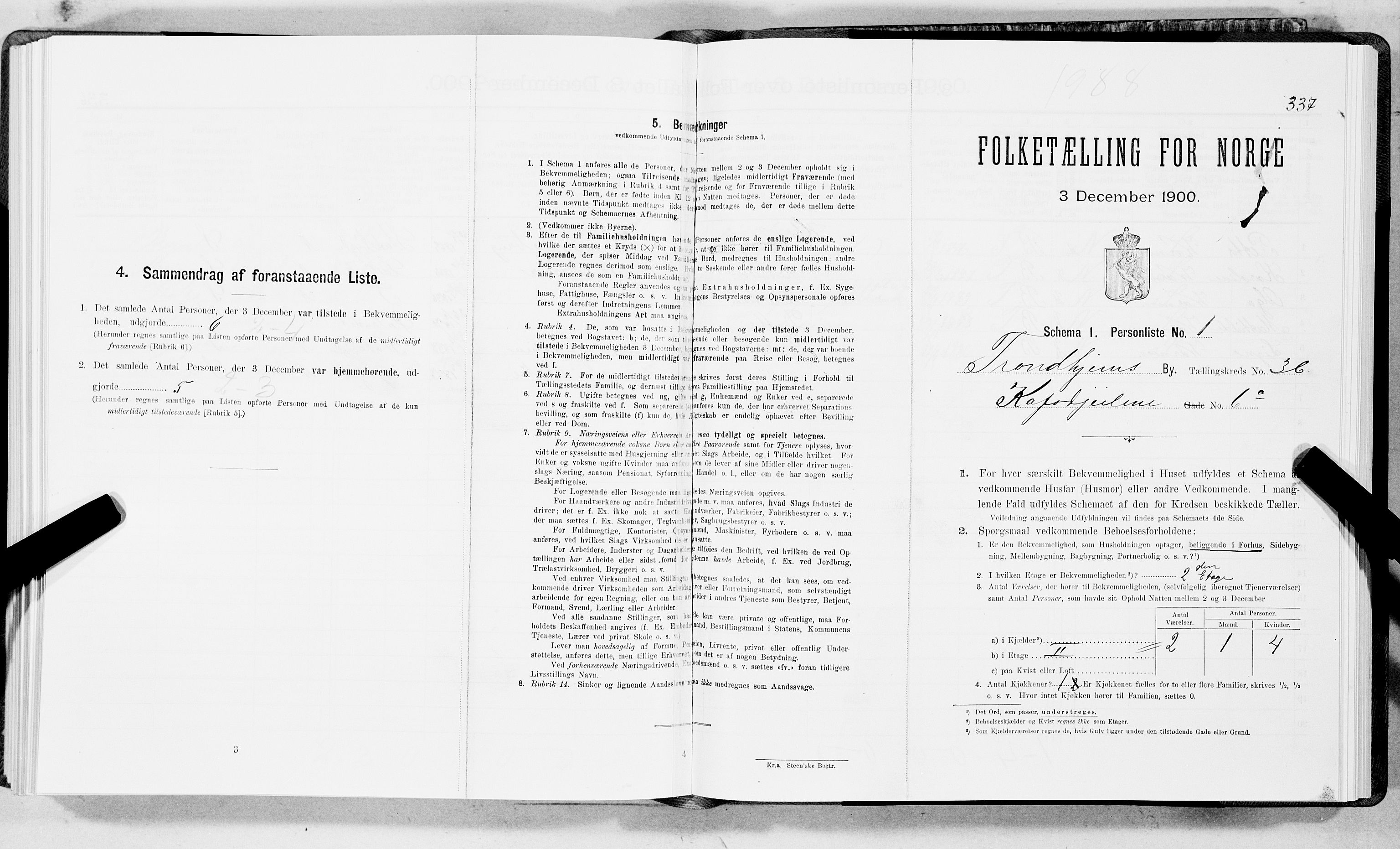 SAT, Folketelling 1900 for 1601 Trondheim kjøpstad, 1900, s. 6104
