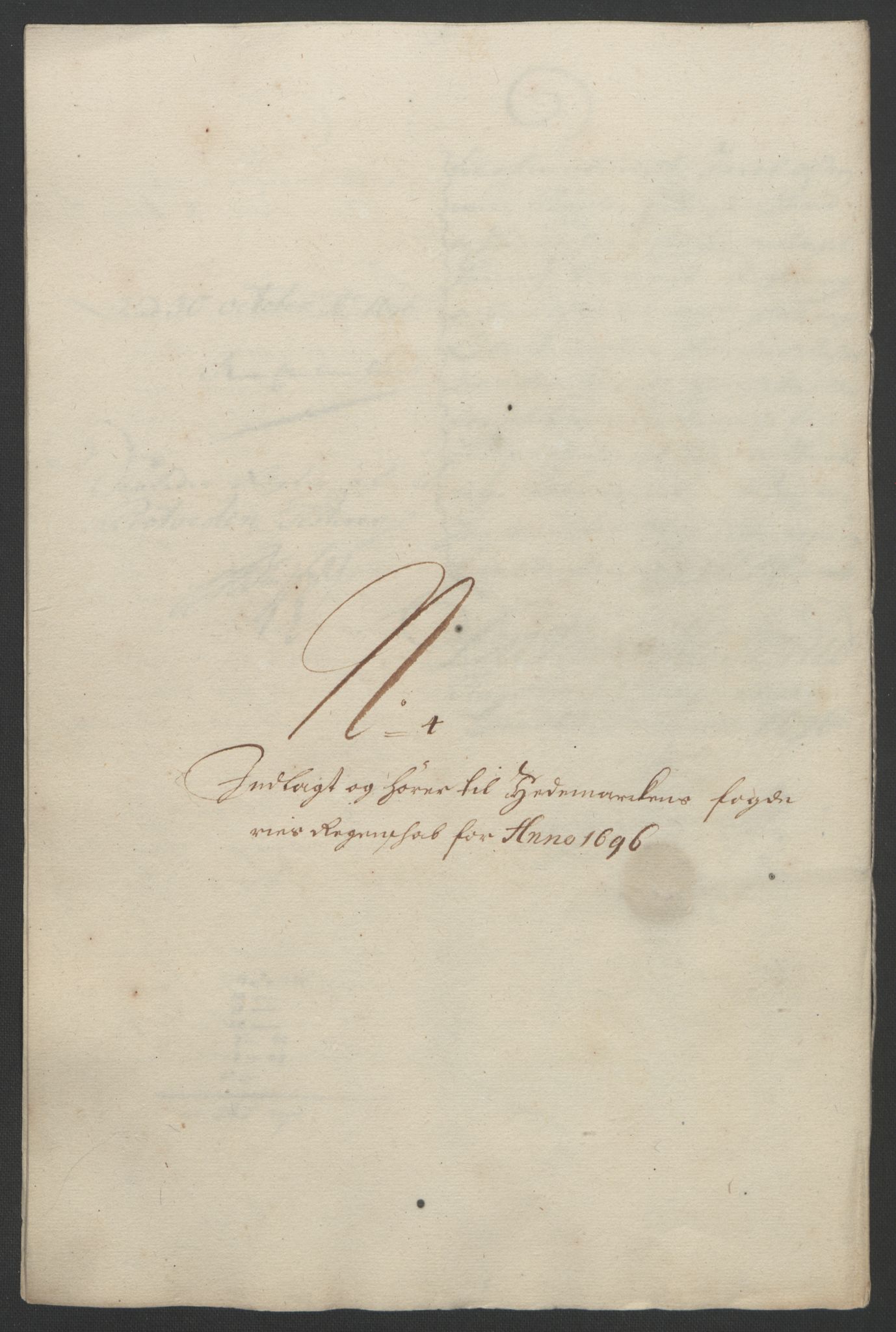 Rentekammeret inntil 1814, Reviderte regnskaper, Fogderegnskap, AV/RA-EA-4092/R16/L1036: Fogderegnskap Hedmark, 1695-1696, s. 325