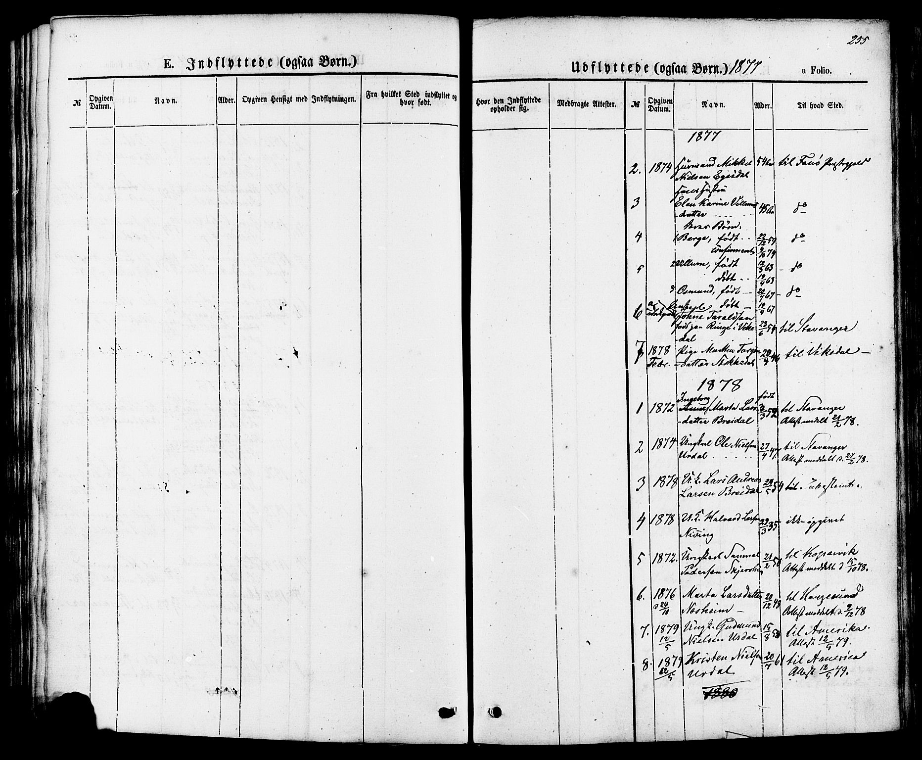 Skjold sokneprestkontor, AV/SAST-A-101847/H/Ha/Haa/L0007: Ministerialbok nr. A 7, 1857-1882, s. 255