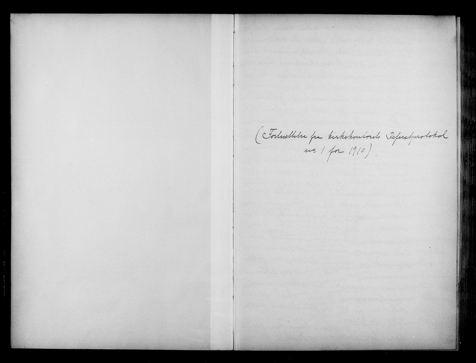 Kirke- og undervisningsdepartementet, Kontoret  for kirke og geistlighet A, AV/RA-S-1007/A/Aa/L0302: Referatprotokoll bd. 2. Ref.nr. 129-223, 1910