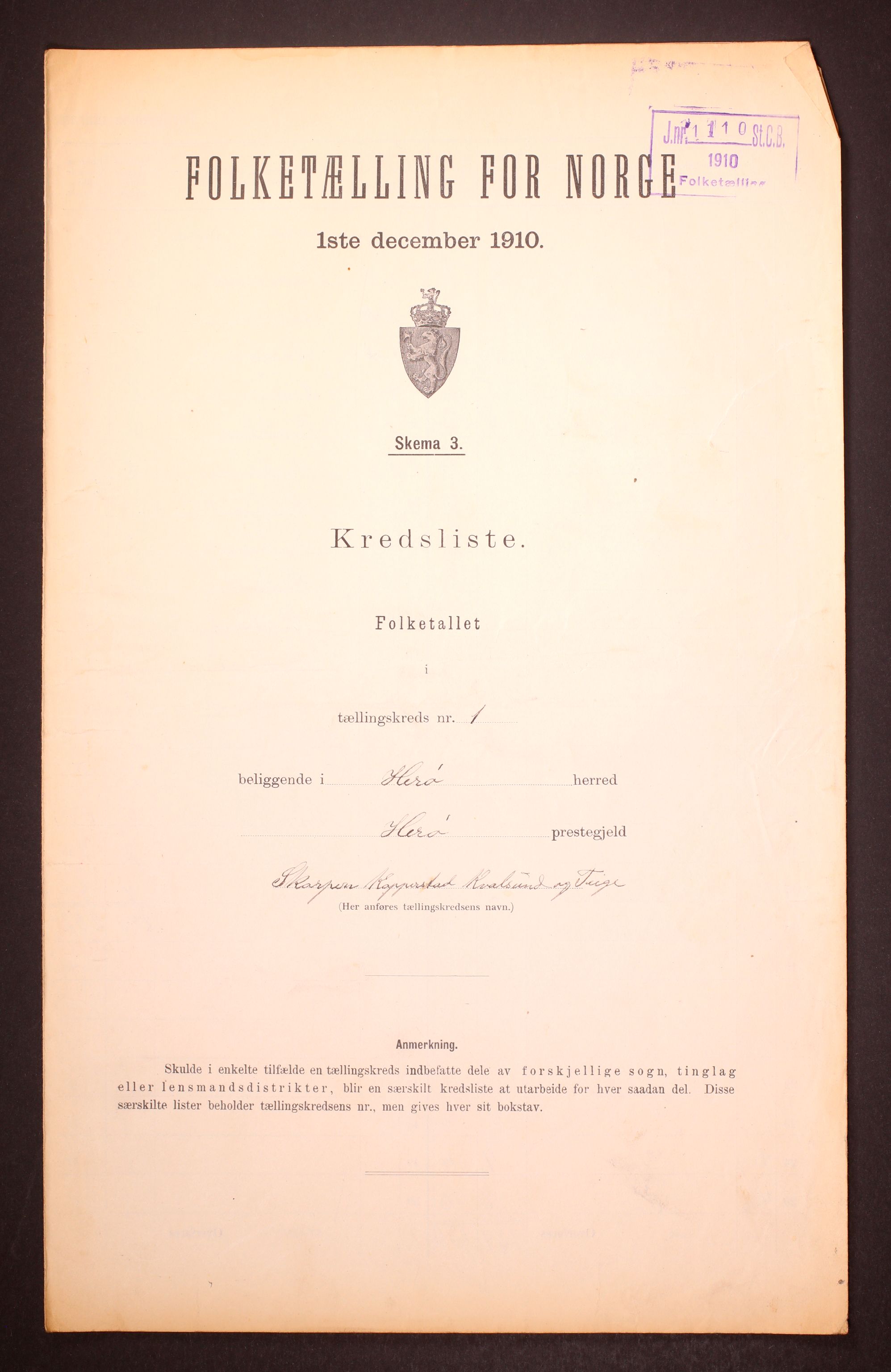 RA, Folketelling 1910 for 1515 Herøy herred, 1910, s. 6