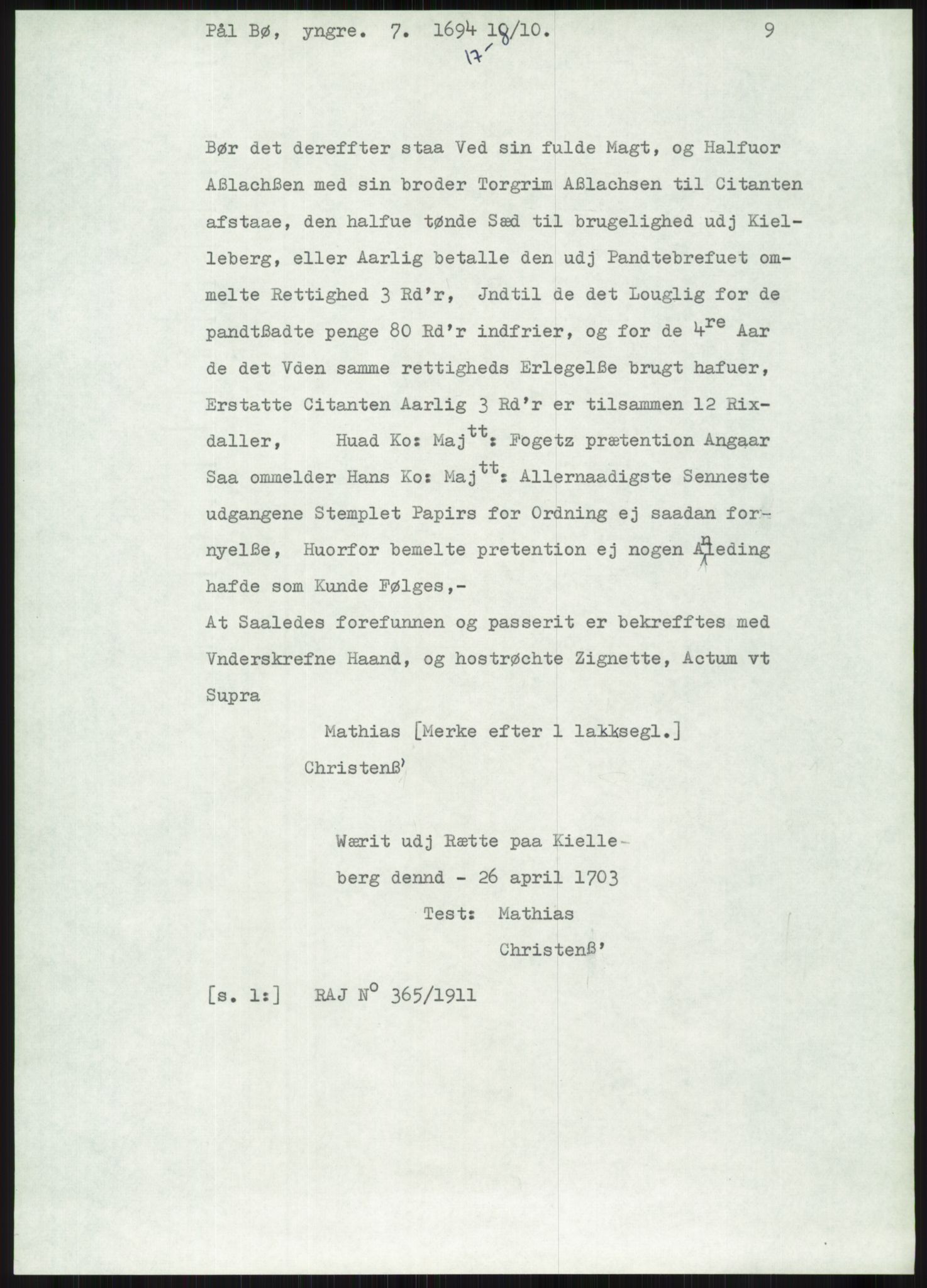 Samlinger til kildeutgivelse, Diplomavskriftsamlingen, AV/RA-EA-4053/H/Ha, s. 1593