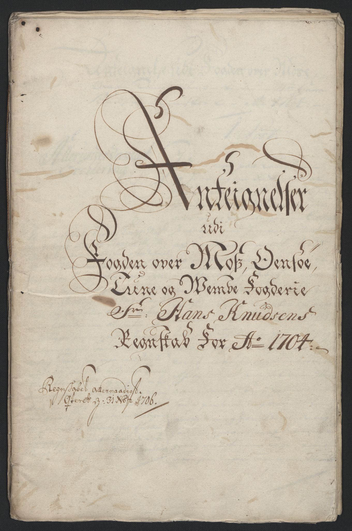 Rentekammeret inntil 1814, Reviderte regnskaper, Fogderegnskap, RA/EA-4092/R04/L0132: Fogderegnskap Moss, Onsøy, Tune, Veme og Åbygge, 1703-1704, s. 597