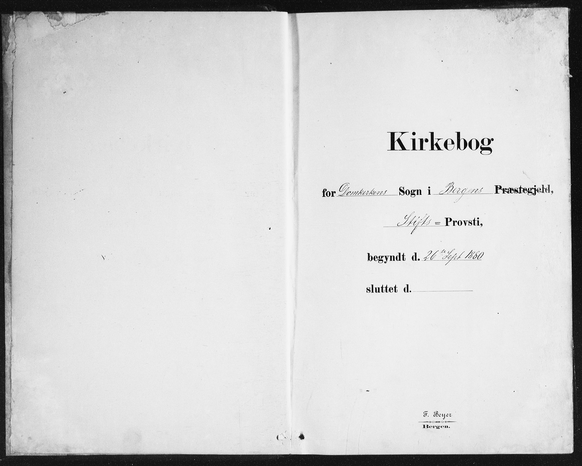 Domkirken sokneprestembete, SAB/A-74801/H/Haa/L0066: Residerende kapellans bok nr. A 4, 1880-1912
