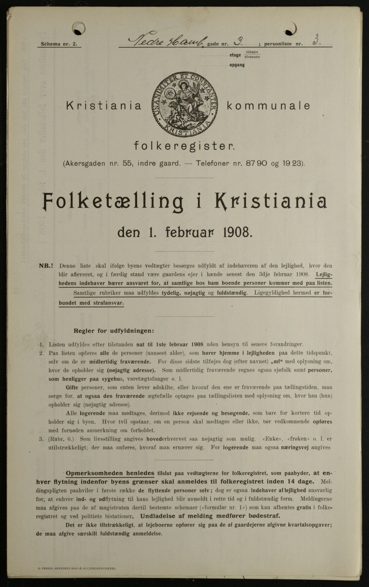 OBA, Kommunal folketelling 1.2.1908 for Kristiania kjøpstad, 1908, s. 62028