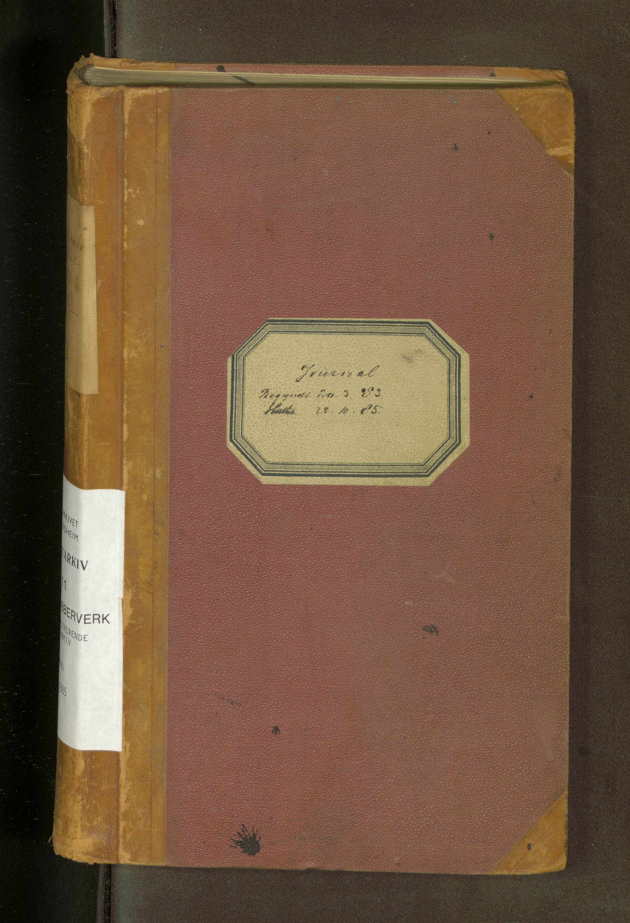 Røros kobberverk, AV/SAT-PA-0211/1/38/L0065: 2.13 Direktørens journal, 1883-1885