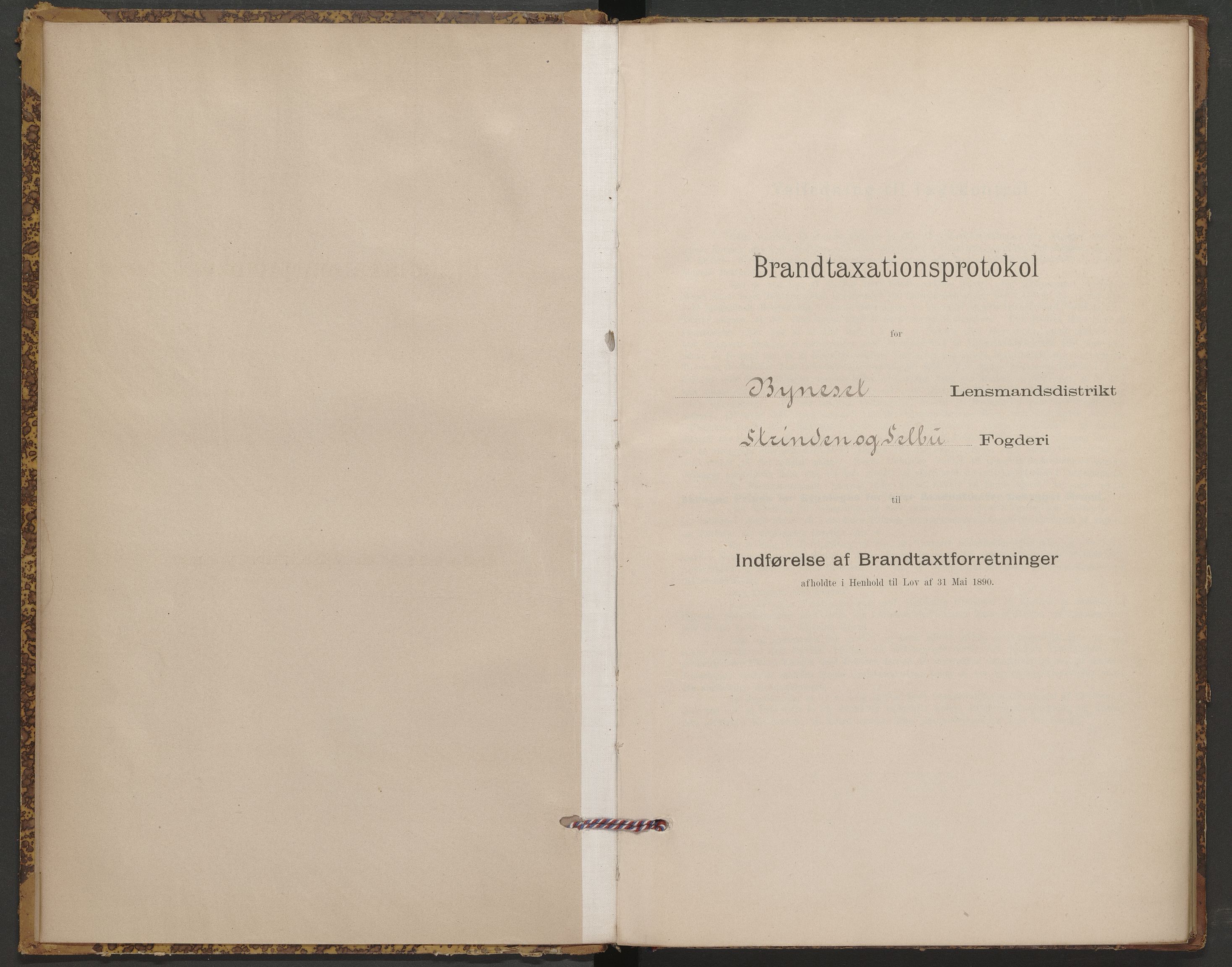 Byneset lensmannskontor, SAT/A-1019/03/Oa/L0001: Branntakstprotokoll, 1895-1897