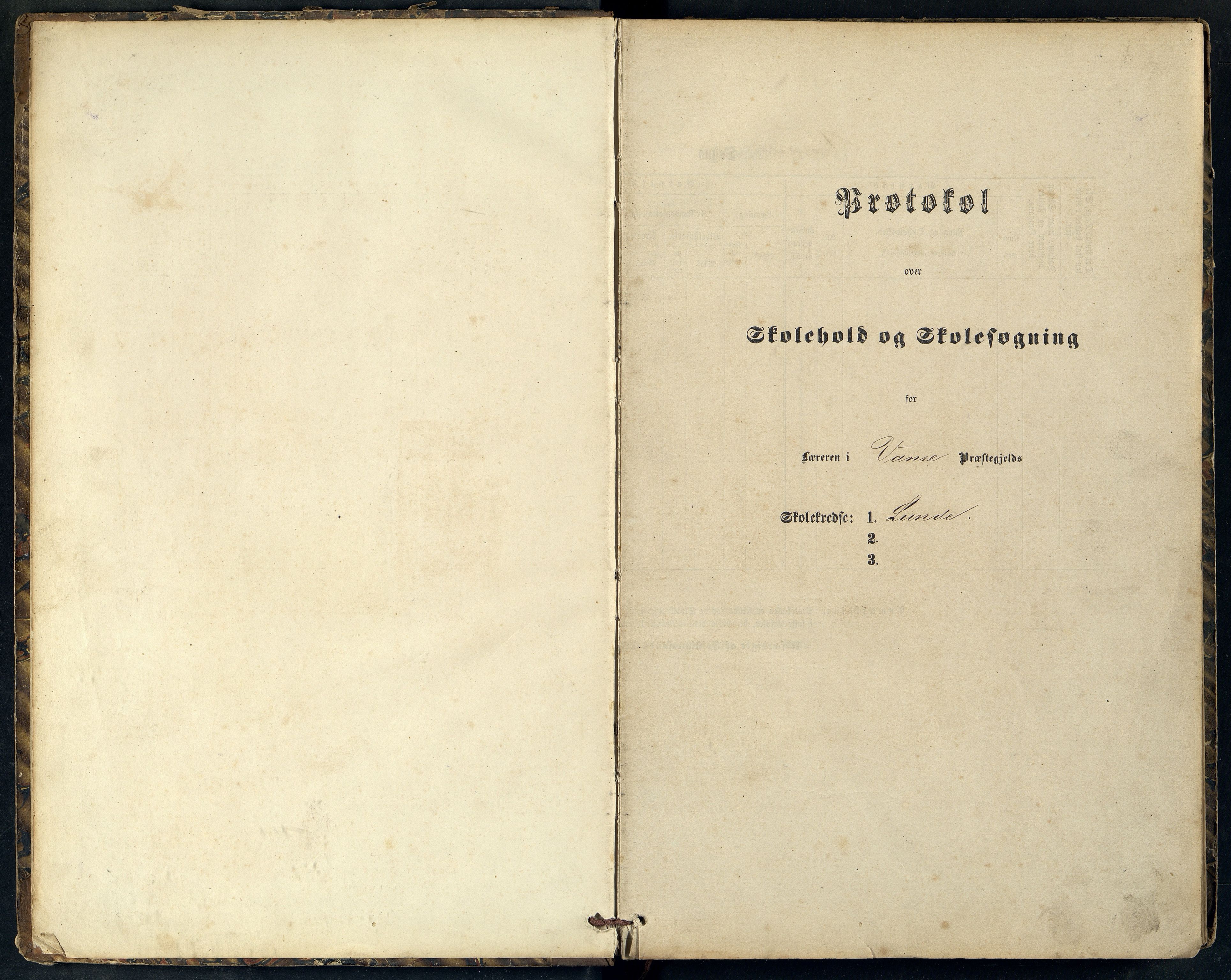 Lista kommune - Lunde Skole, ARKSOR/1003LI560/H/L0001: Skoleprotokoll, 1870-1882