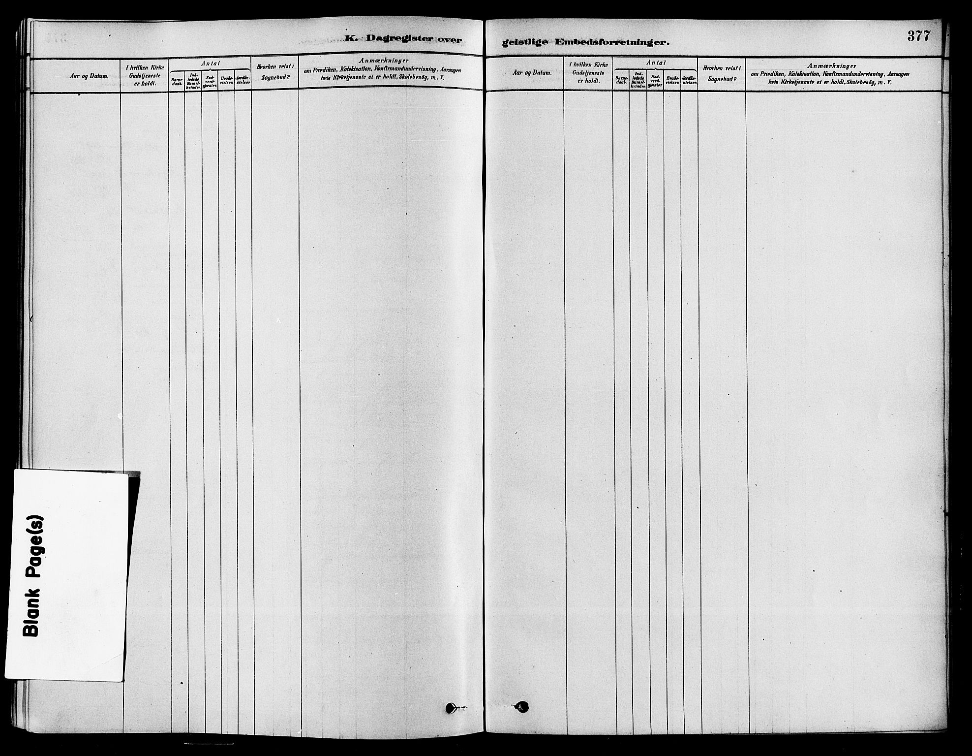 Sigdal kirkebøker, SAKO/A-245/F/Fa/L0011: Ministerialbok nr. I 11, 1879-1887, s. 377