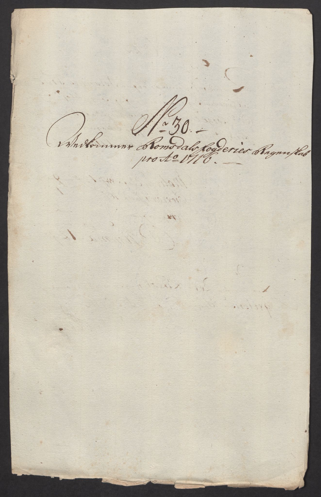 Rentekammeret inntil 1814, Reviderte regnskaper, Fogderegnskap, AV/RA-EA-4092/R55/L3663: Fogderegnskap Romsdal, 1715-1716, s. 444