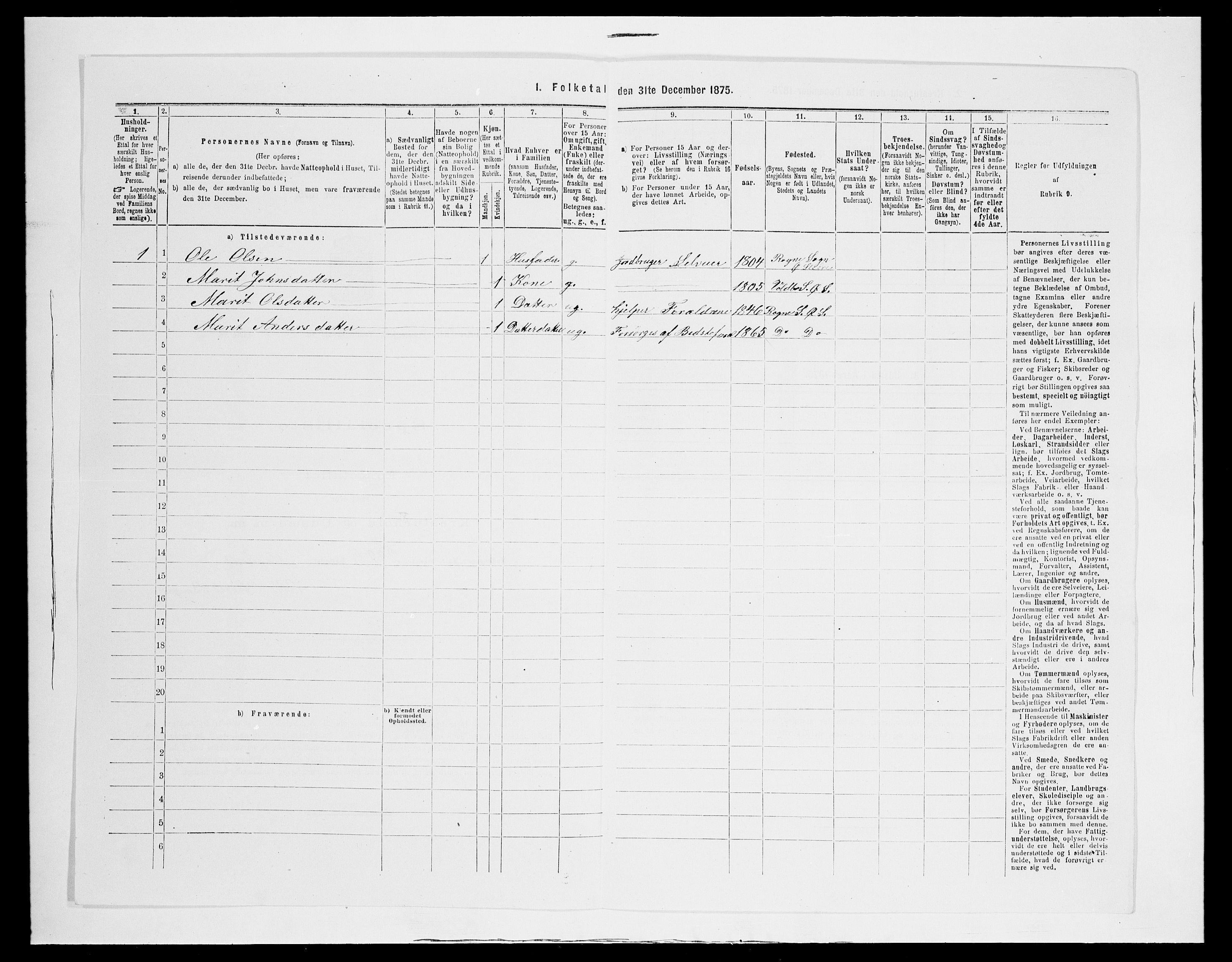 SAH, Folketelling 1875 for 0544P Øystre Slidre prestegjeld, 1875, s. 552