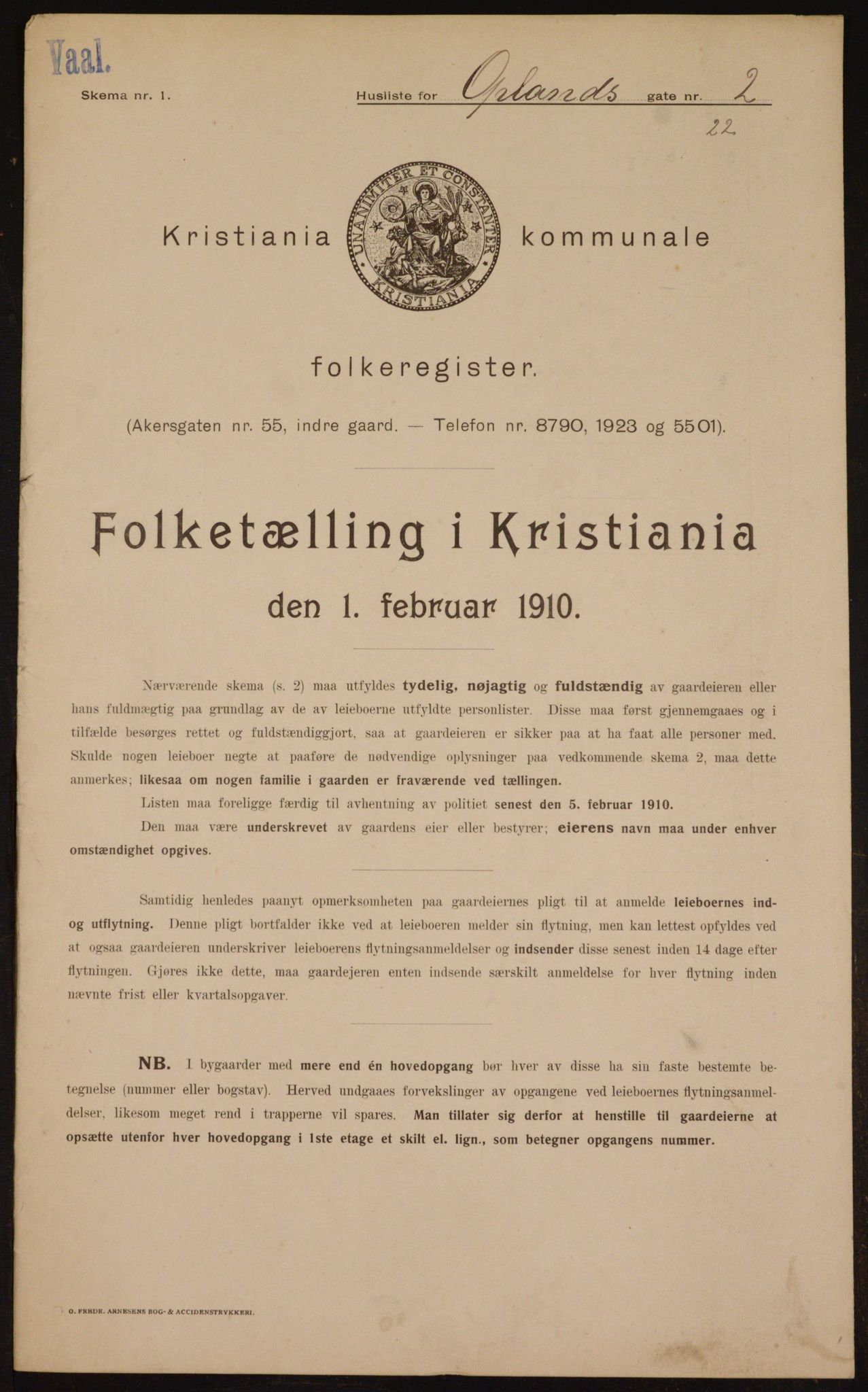 OBA, Kommunal folketelling 1.2.1910 for Kristiania, 1910, s. 72956
