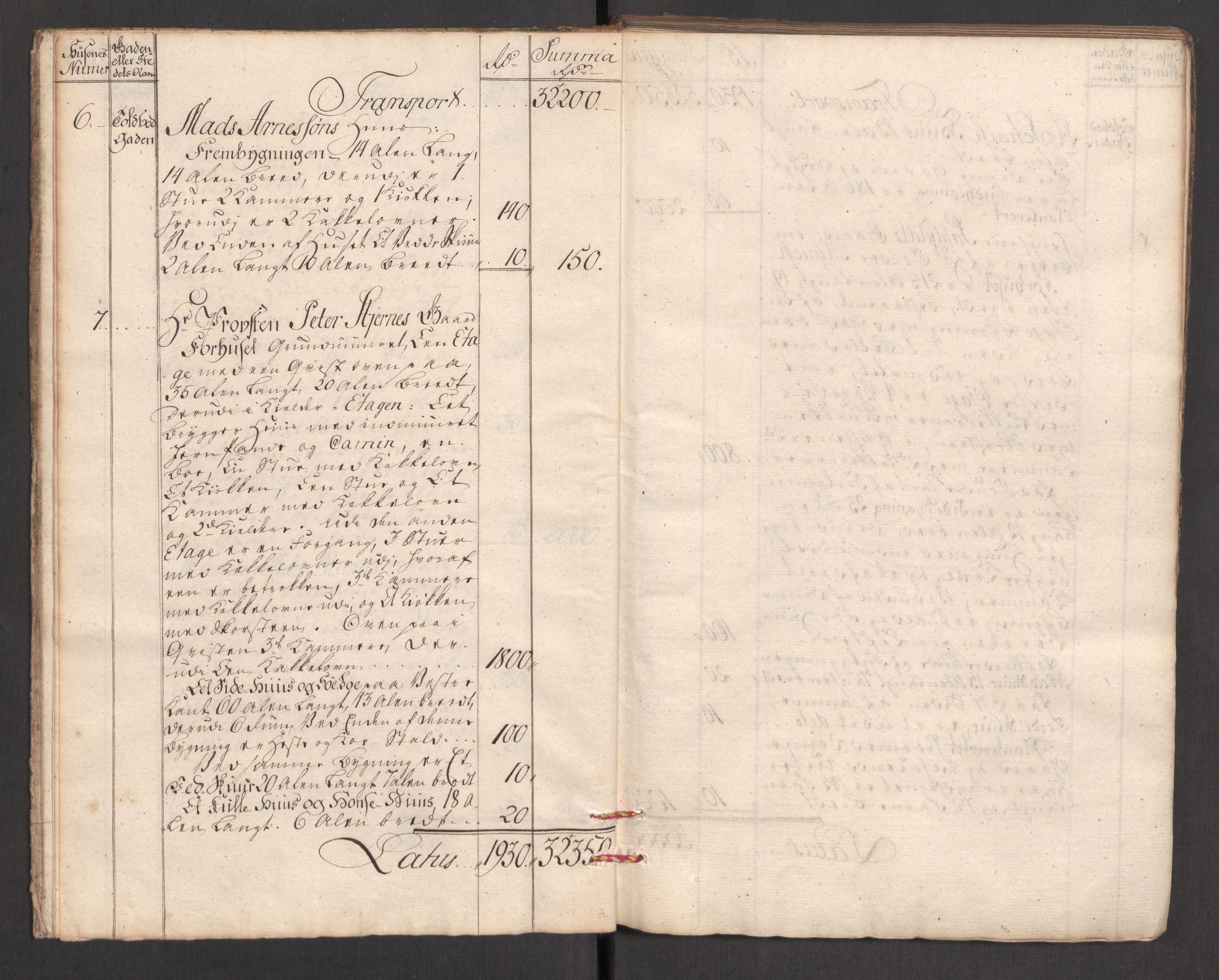 Kommersekollegiet, Brannforsikringskontoret 1767-1814, AV/RA-EA-5458/F/Fa/L0034/0001: Larvik og Sandefjord / Branntakstprotokoll, 1765