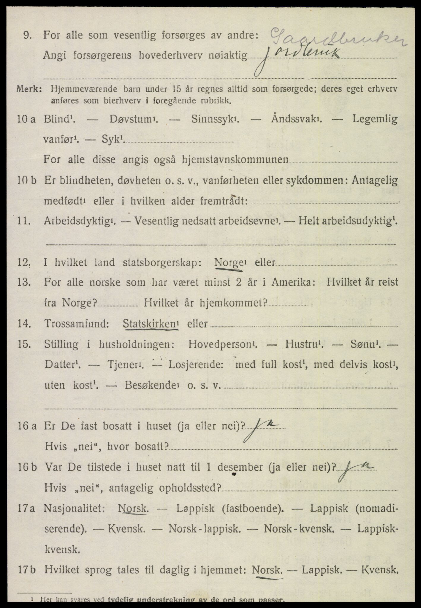 SAT, Folketelling 1920 for 1736 Snåsa herred, 1920, s. 3397