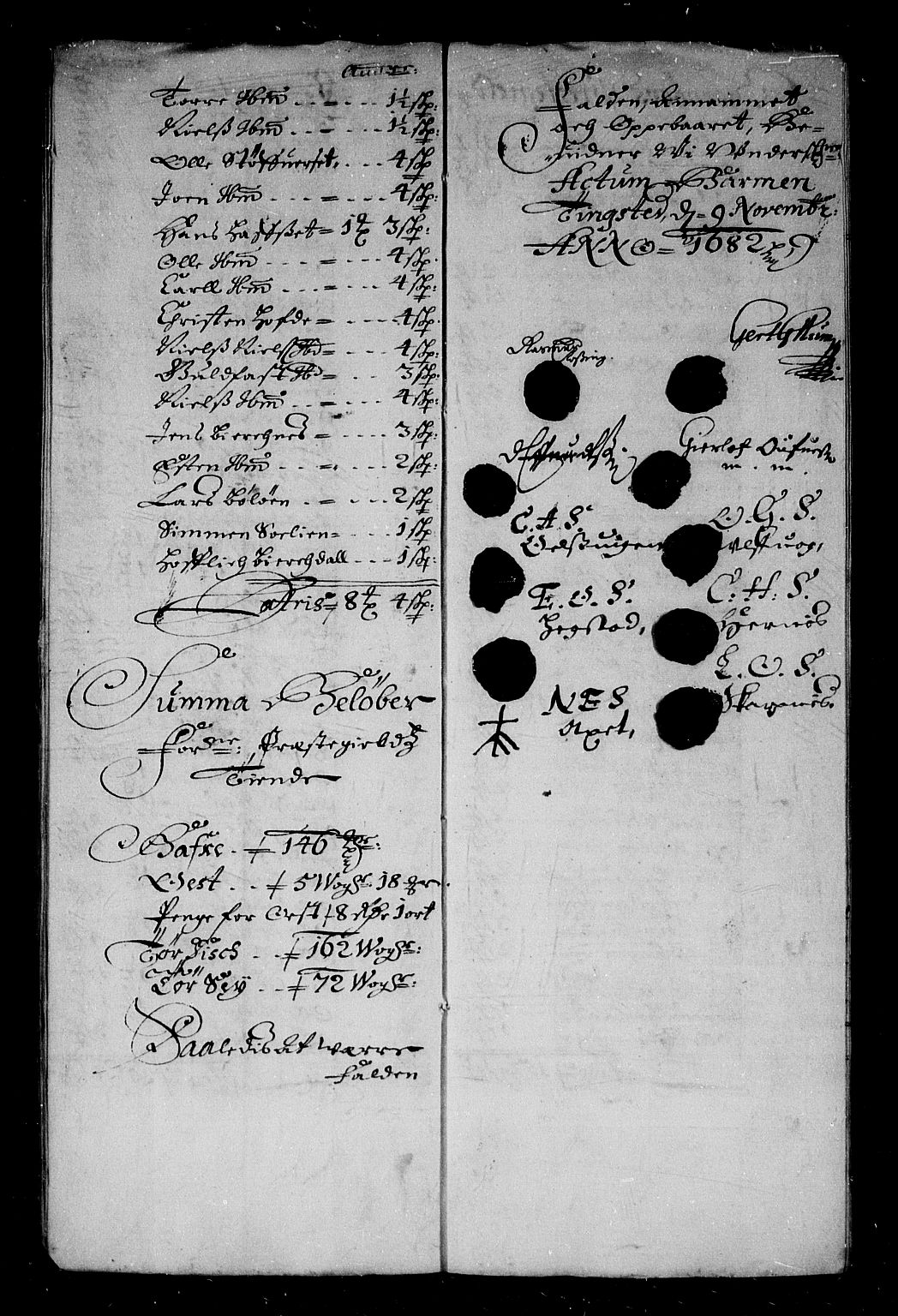 Rentekammeret inntil 1814, Reviderte regnskaper, Stiftamtstueregnskaper, Trondheim stiftamt og Nordland amt, AV/RA-EA-6044/R/Rf/L0064: Trondheim stiftamt, 1681