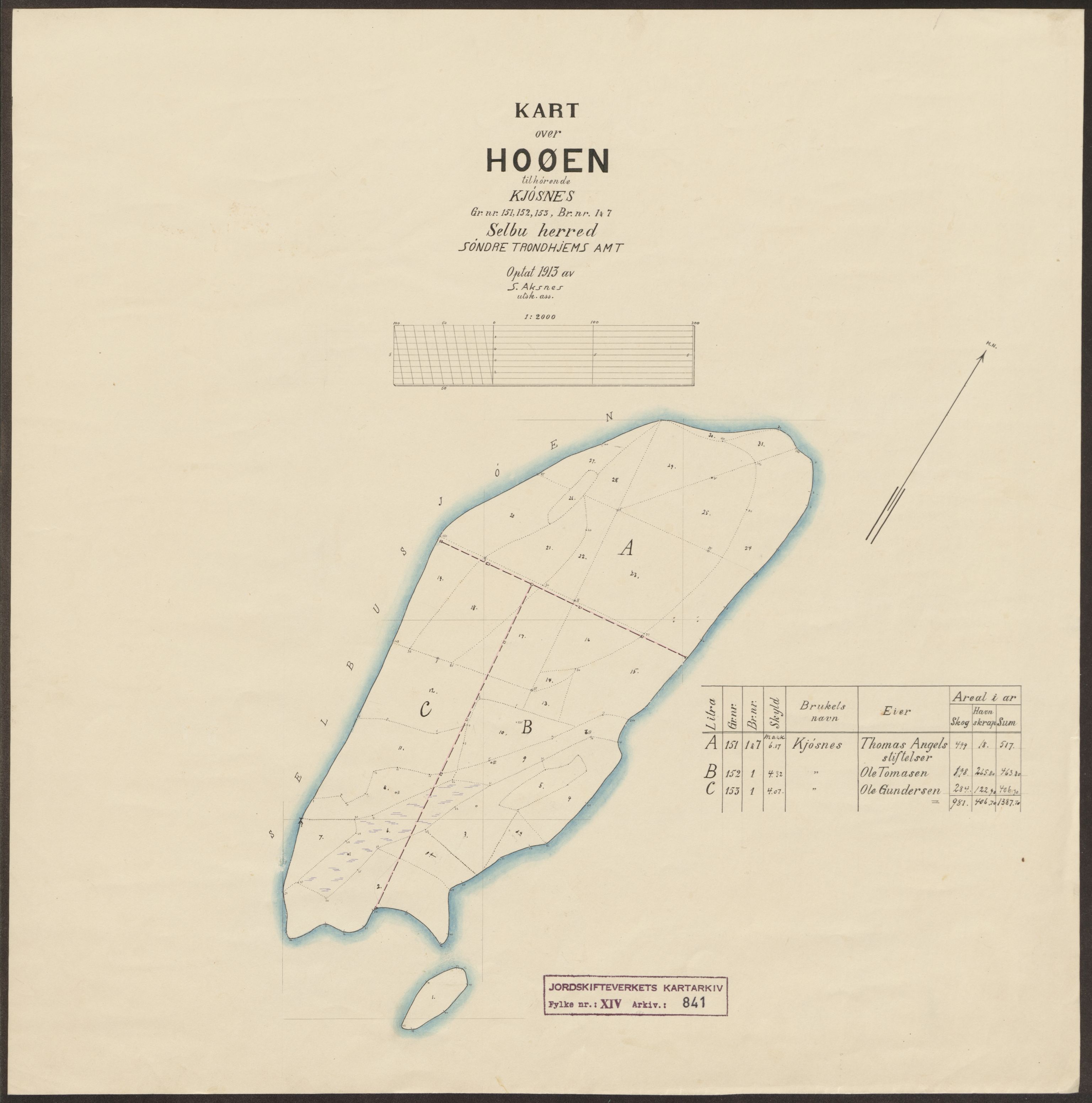 Jordskifteverkets kartarkiv, AV/RA-S-3929/T, 1859-1988, s. 1291