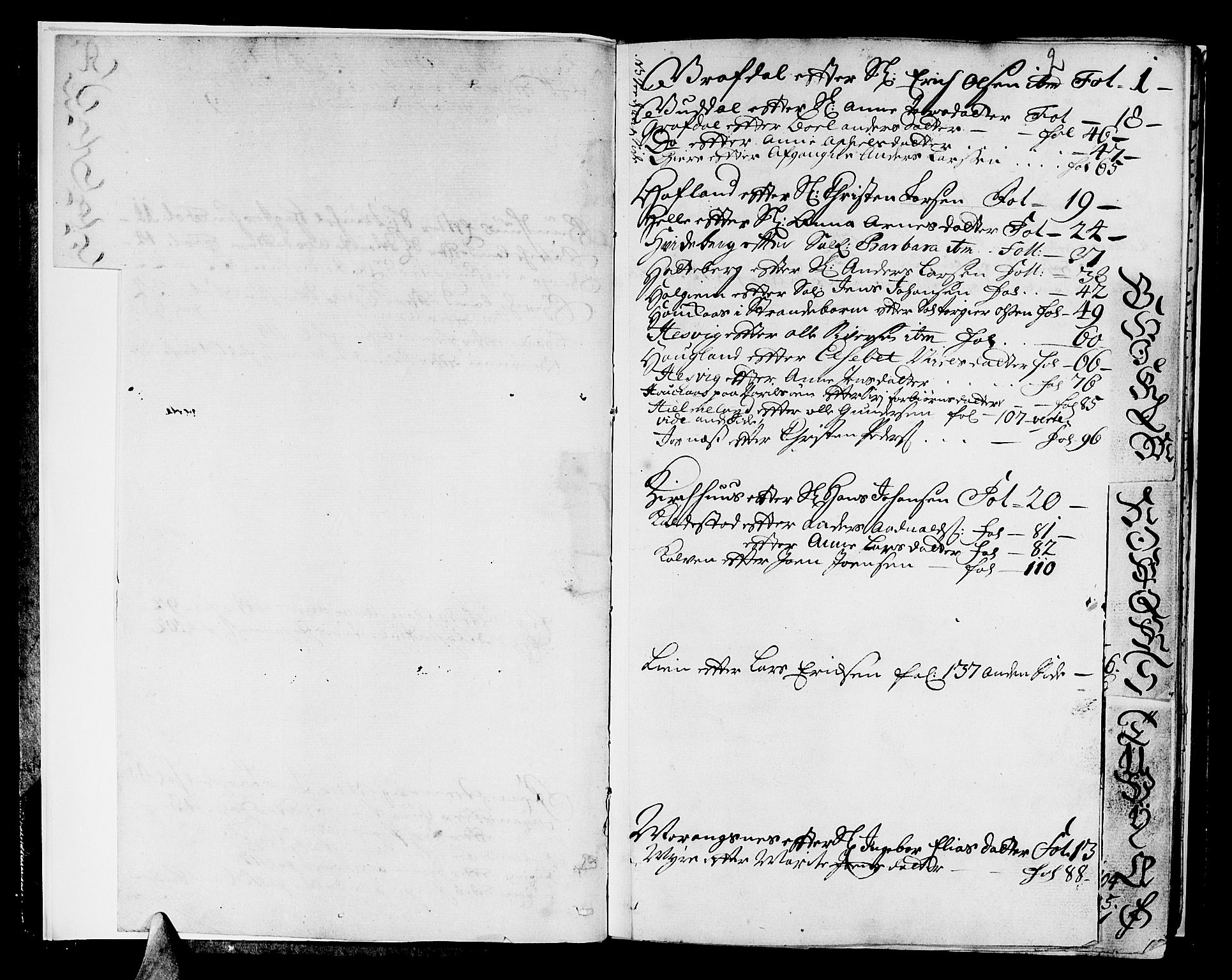 Hardanger og Voss sorenskriveri, SAB/A-2501/4/4A/4Aa/L0002: Skifterettsprotokoll for Rosendals gods, 1720-1741