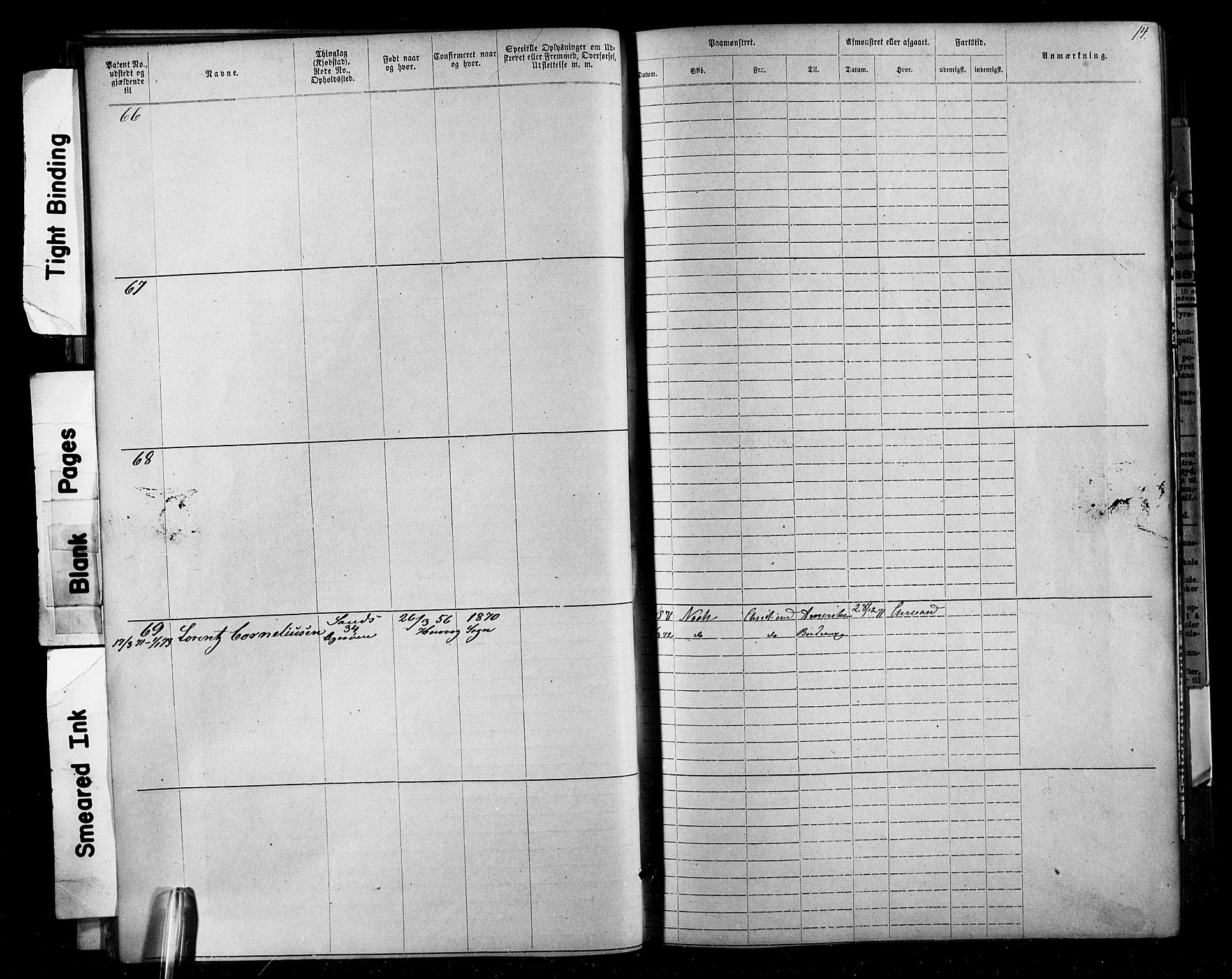 Lillesand mønstringskrets, AV/SAK-2031-0014/F/Fa/L0002: Annotasjonsrulle nr 1-1910 med register, W-8, 1868-1891, s. 32