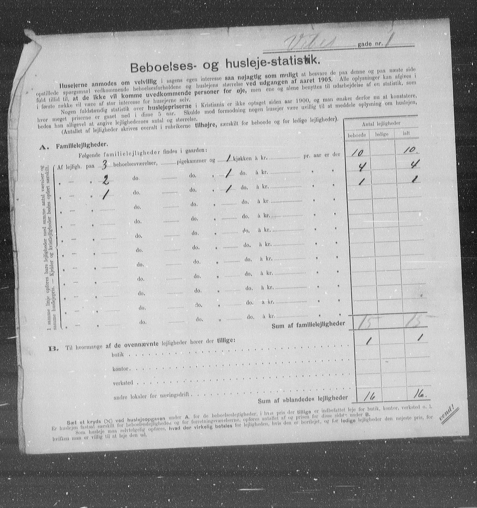 OBA, Kommunal folketelling 31.12.1905 for Kristiania kjøpstad, 1905, s. 64456