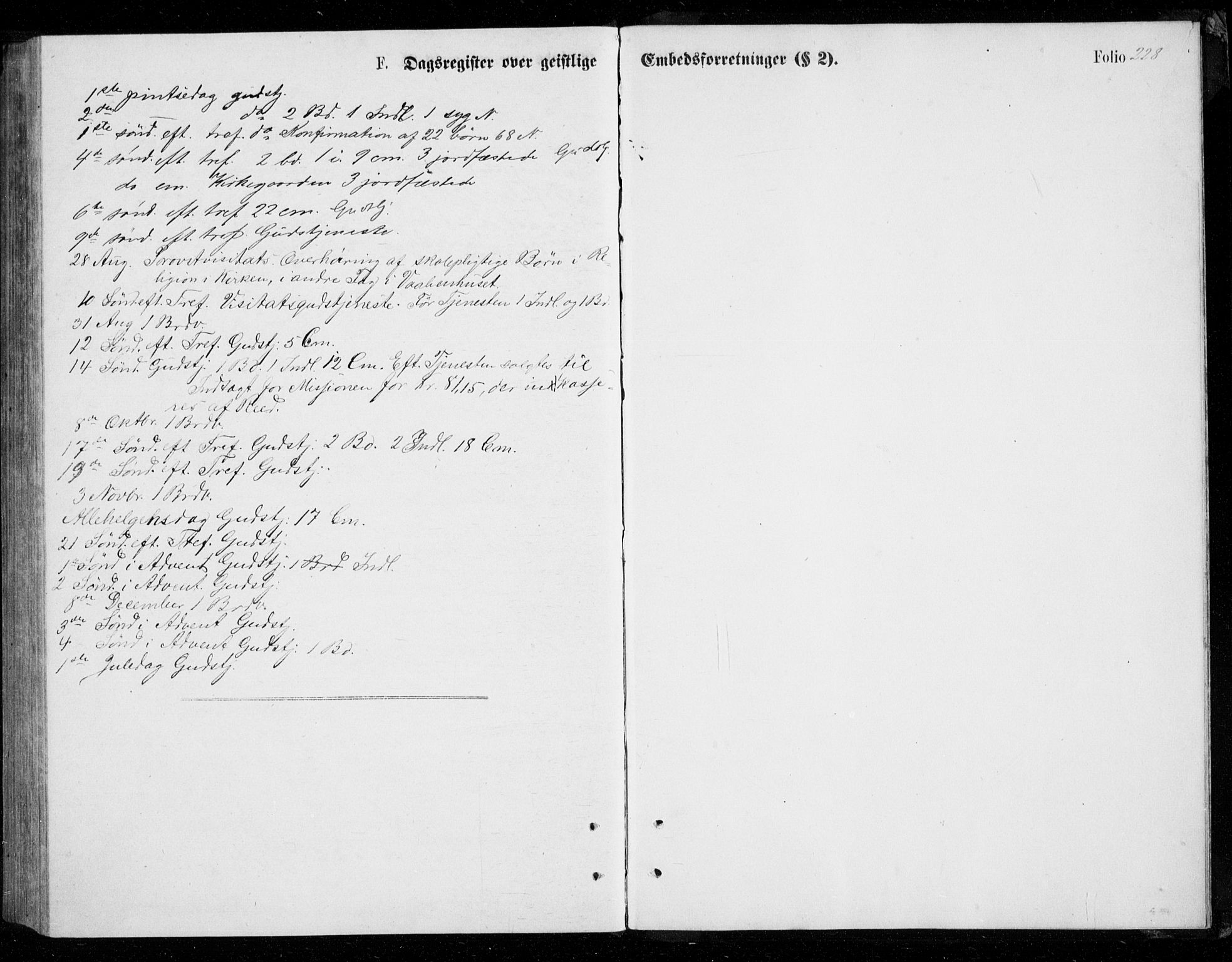 Berg sokneprestkontor, SATØ/S-1318/G/Ga/Gab/L0003klokker: Klokkerbok nr. 3, 1874-1886, s. 228