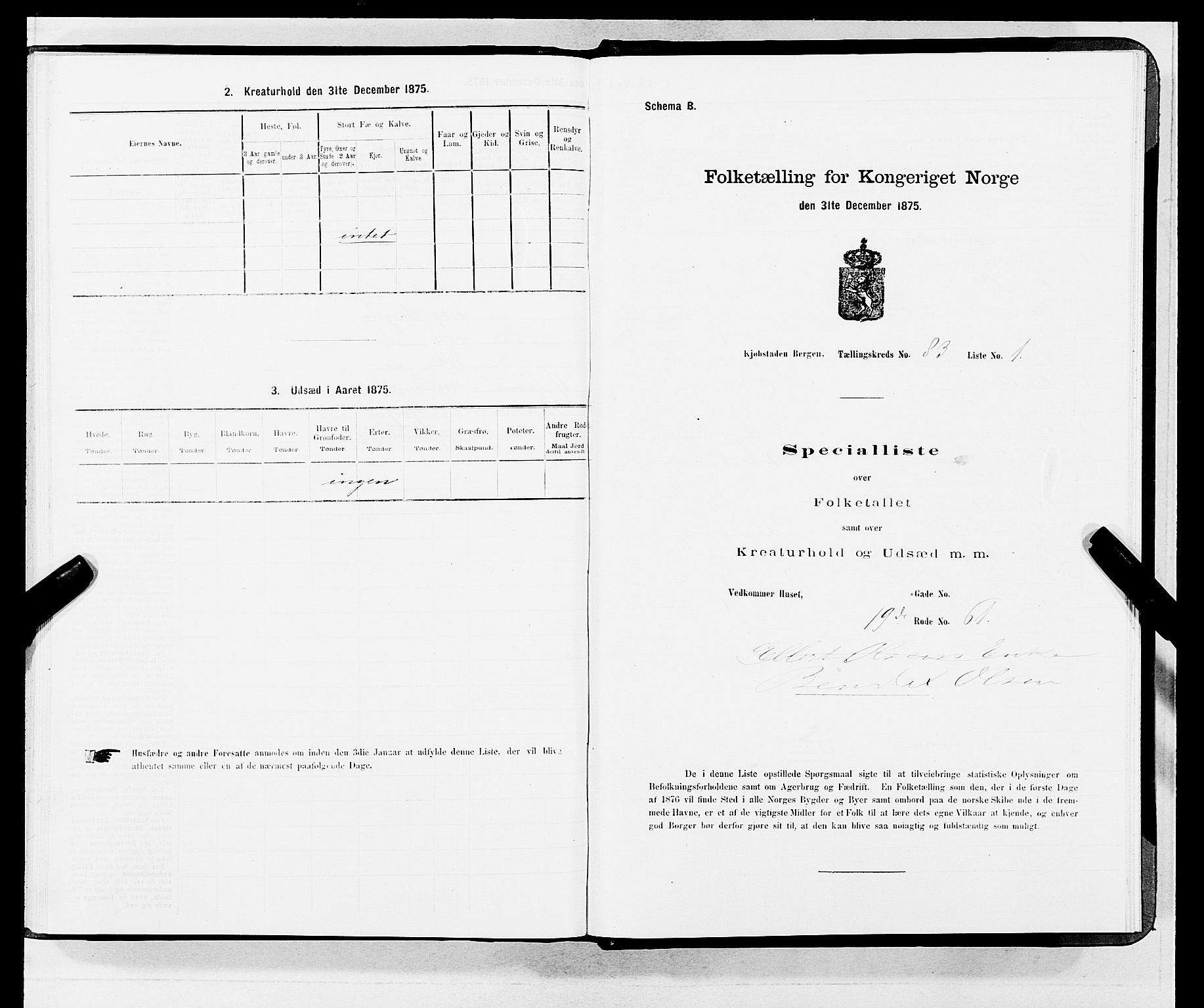 SAB, Folketelling 1875 for 1301 Bergen kjøpstad, 1875, s. 4450