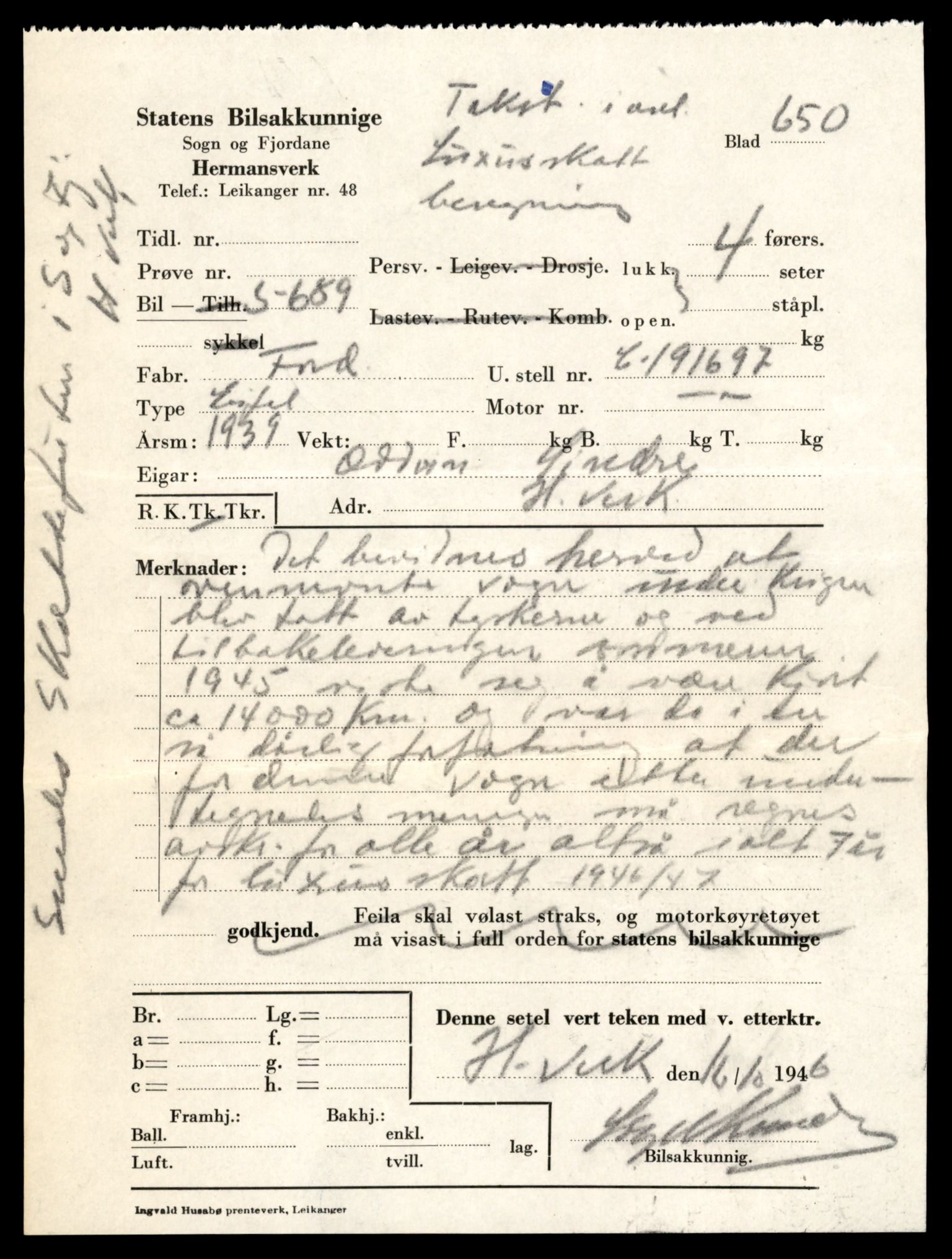 Møre og Romsdal vegkontor - Ålesund trafikkstasjon, AV/SAT-A-4099/F/Fe/L0045: Registreringskort for kjøretøy T 14320 - T 14444, 1927-1998, s. 3016