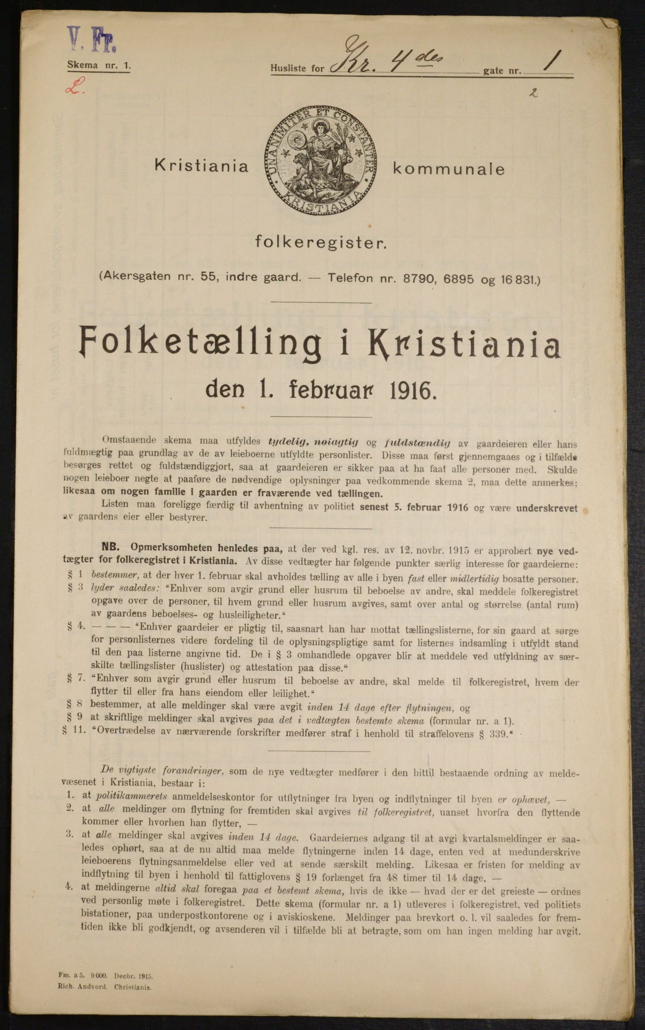 OBA, Kommunal folketelling 1.2.1916 for Kristiania, 1916, s. 55281