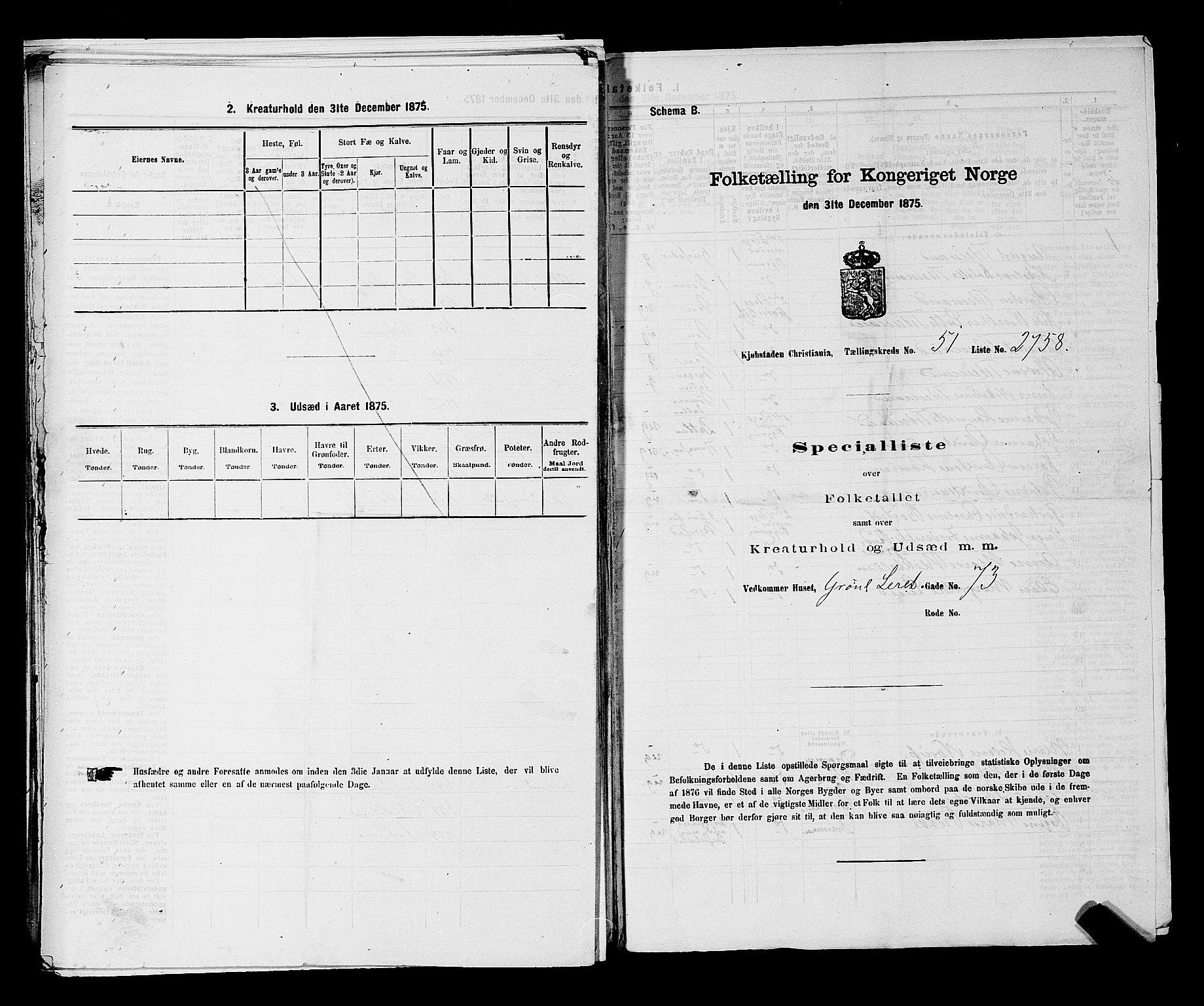 RA, Folketelling 1875 for 0301 Kristiania kjøpstad, 1875, s. 7765