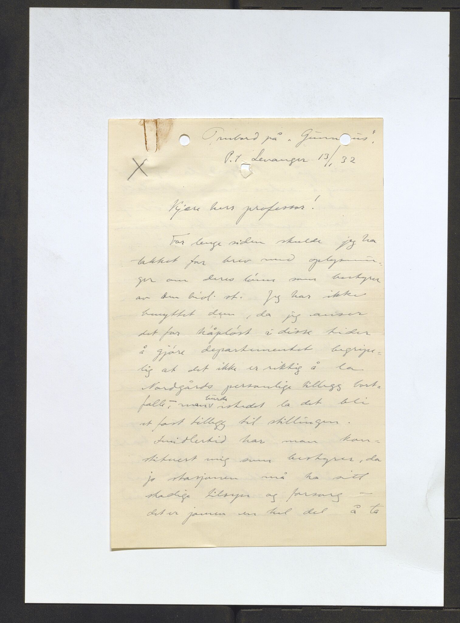 Bergens Museum, AV/SAB-A-17301/13/D/L0002: Korrespondanse , 1928-1940, s. 423