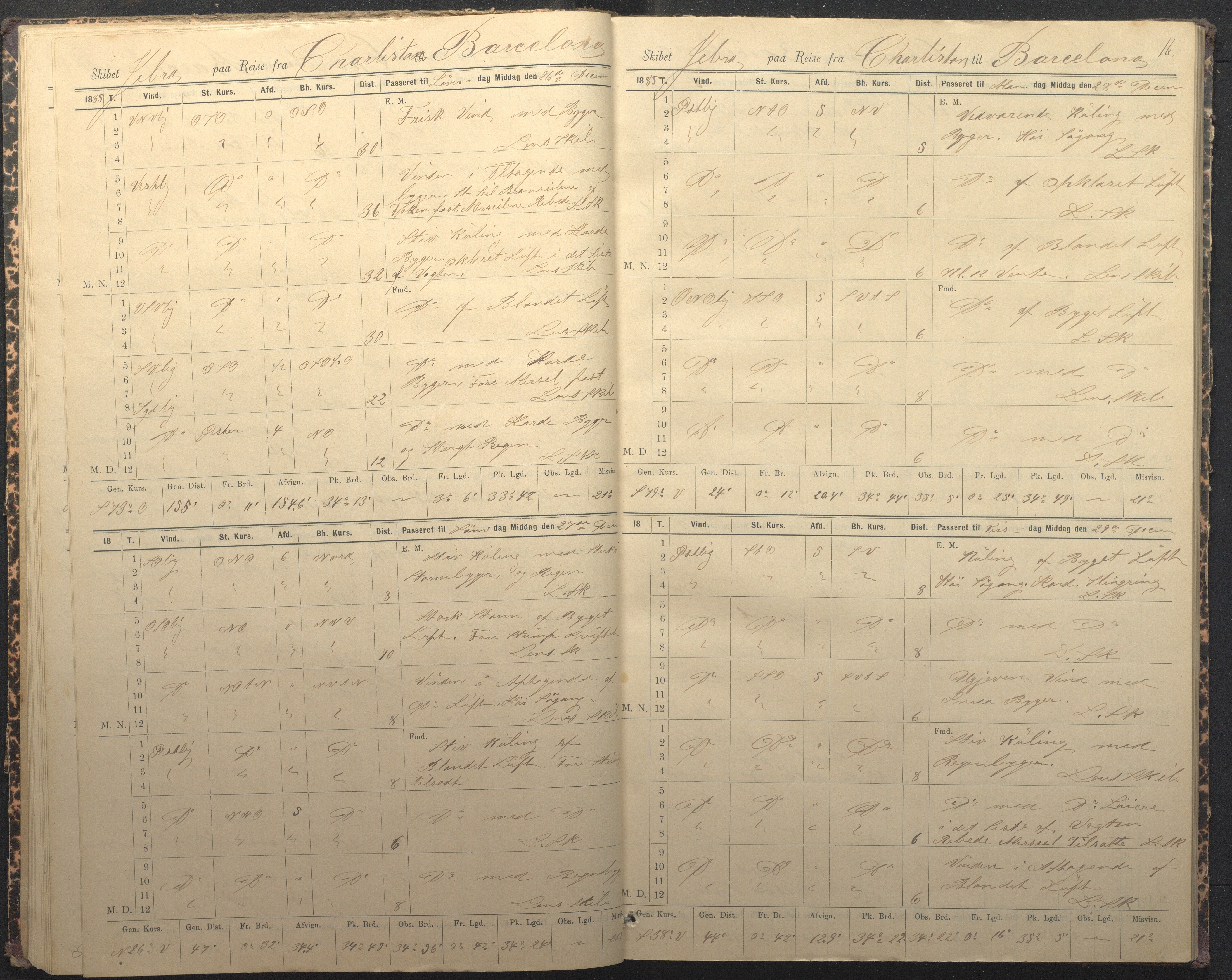 Fartøysarkivet, AAKS/PA-1934/F/L0184/0012: Flere fartøy (se mappenivå) / Jeba (skip), 1885-1886, s. 16