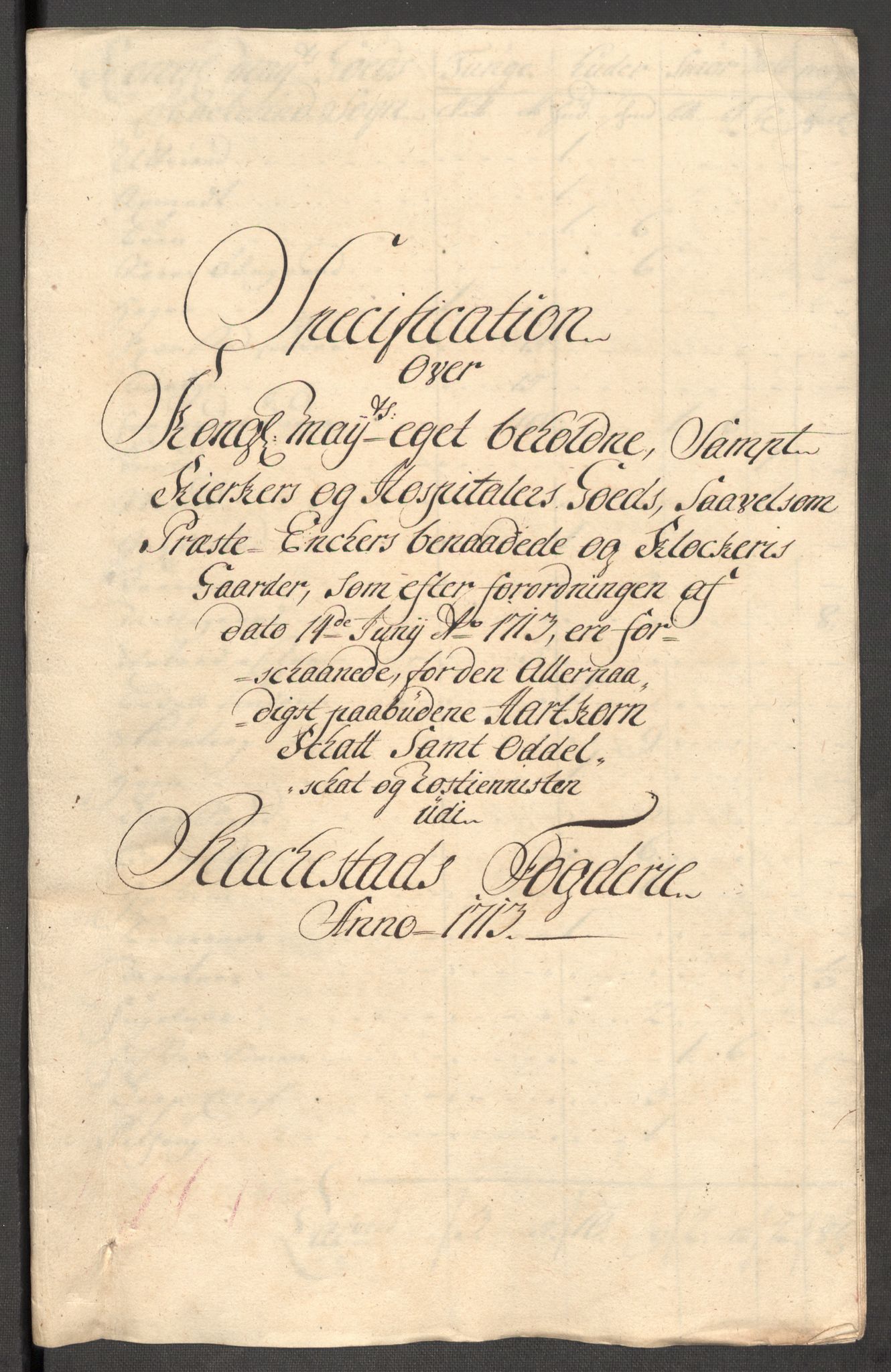 Rentekammeret inntil 1814, Reviderte regnskaper, Fogderegnskap, RA/EA-4092/R07/L0307: Fogderegnskap Rakkestad, Heggen og Frøland, 1713, s. 147