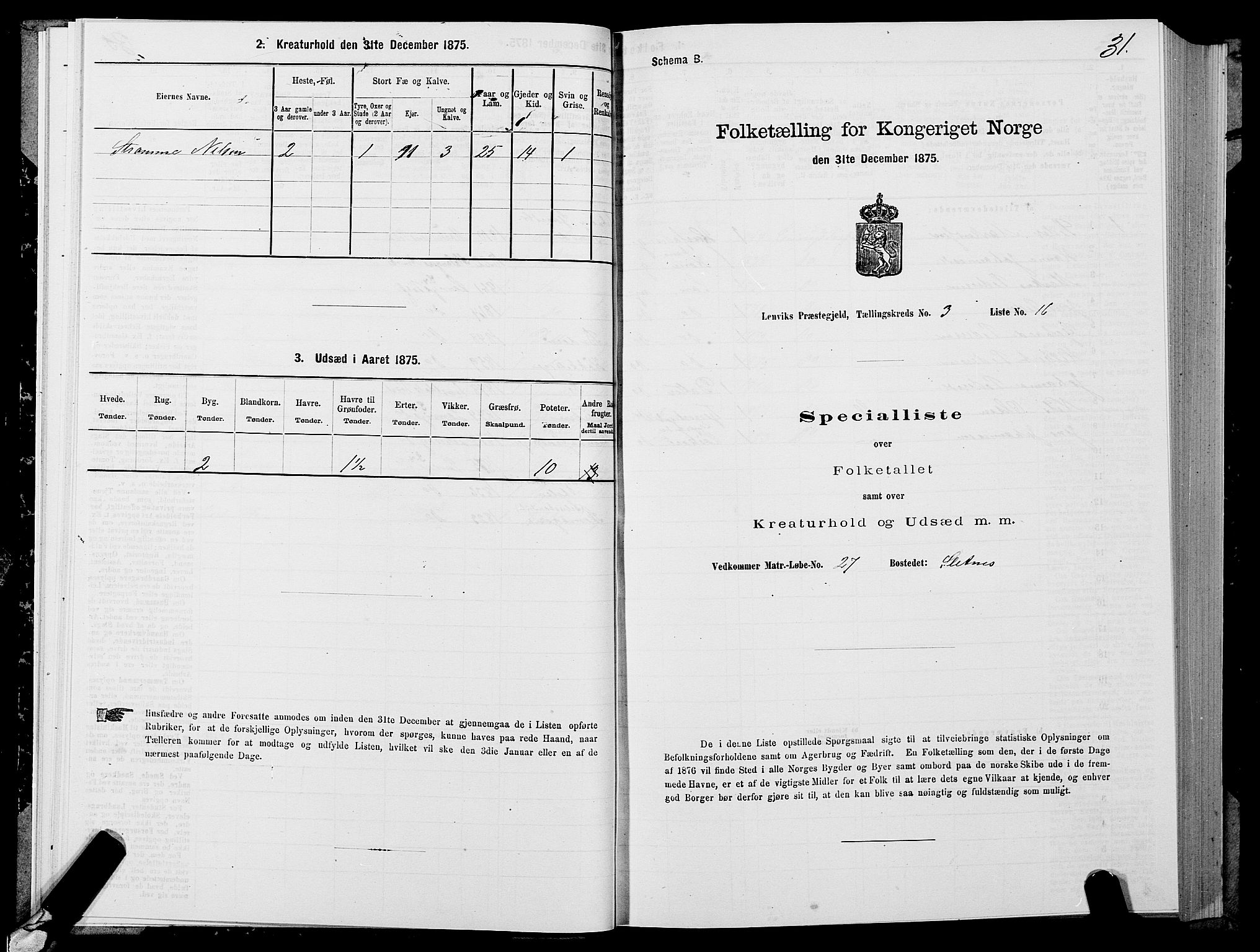 SATØ, Folketelling 1875 for 1931P Lenvik prestegjeld, 1875, s. 2031