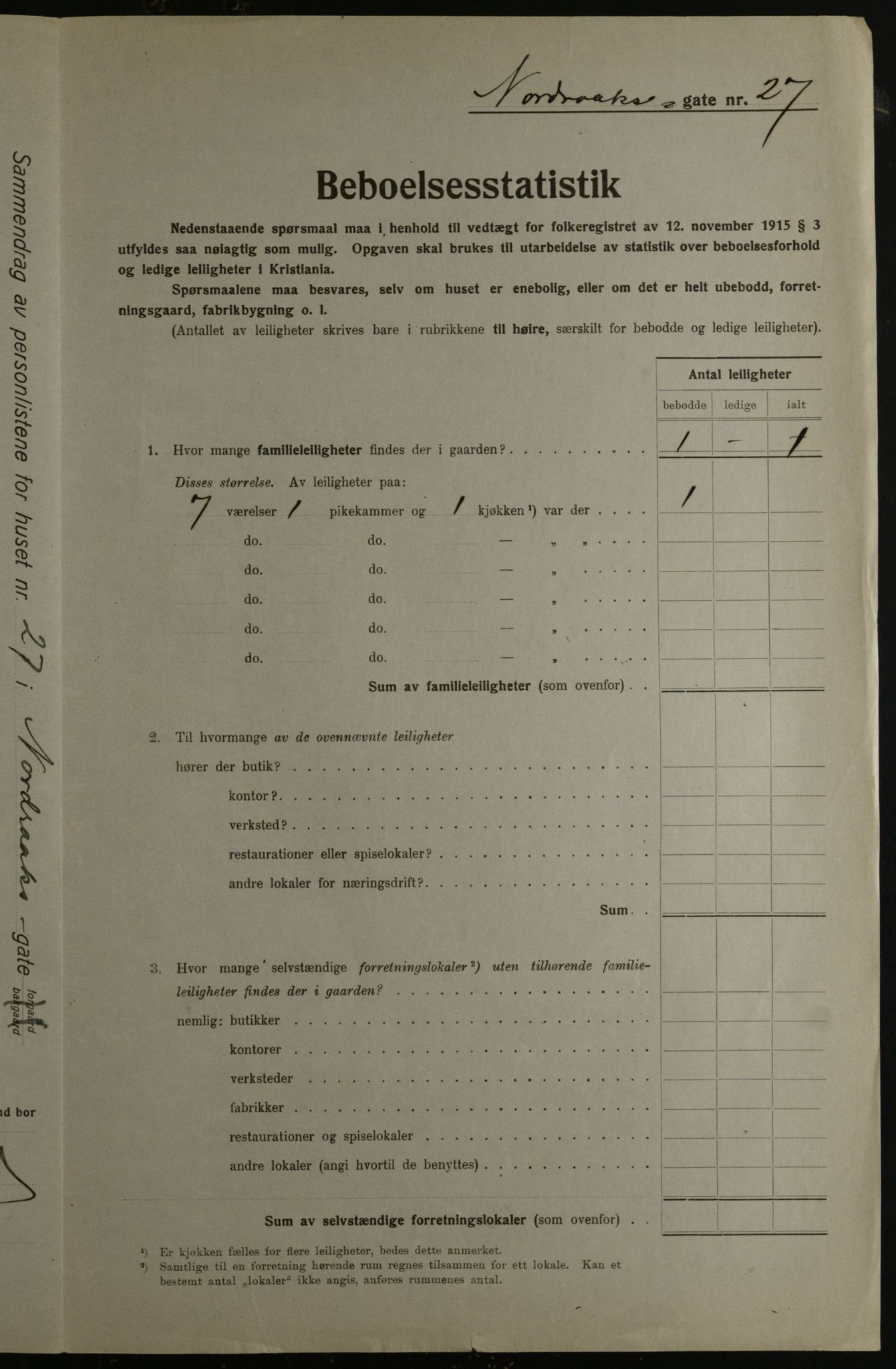 OBA, Kommunal folketelling 1.12.1923 for Kristiania, 1923, s. 80709