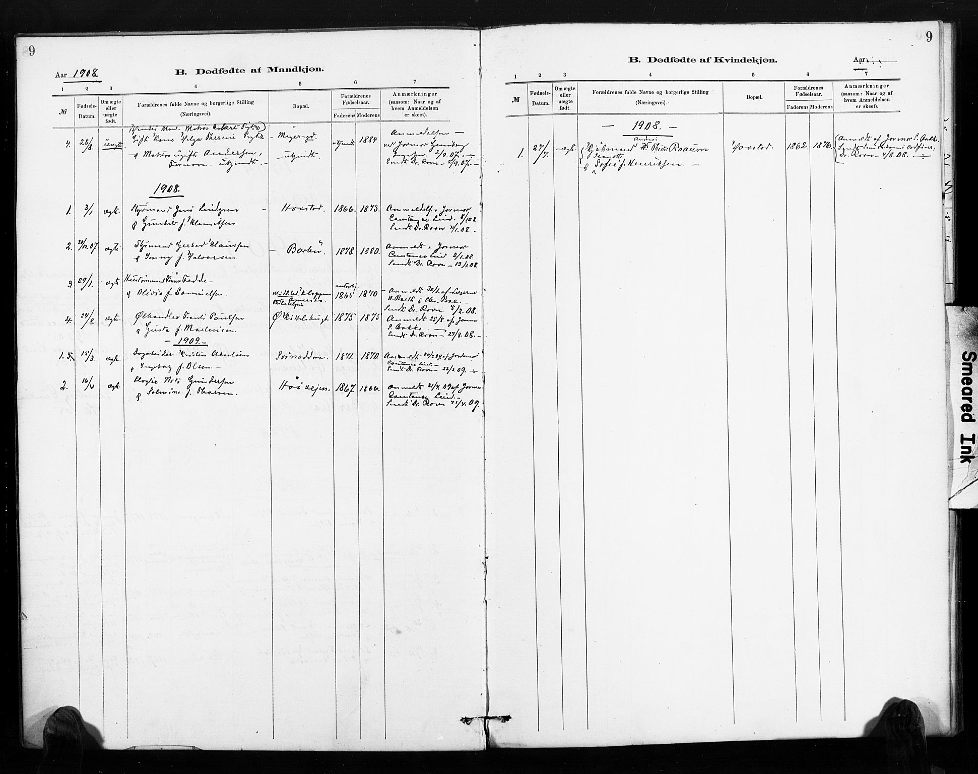 Barbu sokneprestkontor, SAK/1111-0003/F/Fa/L0004: Ministerialbok nr. A 4, 1883-1909, s. 9