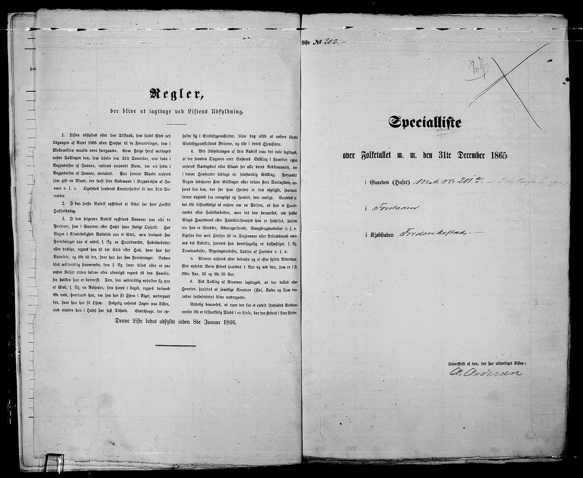 RA, Folketelling 1865 for 0103B Fredrikstad prestegjeld, Fredrikstad kjøpstad, 1865, s. 434