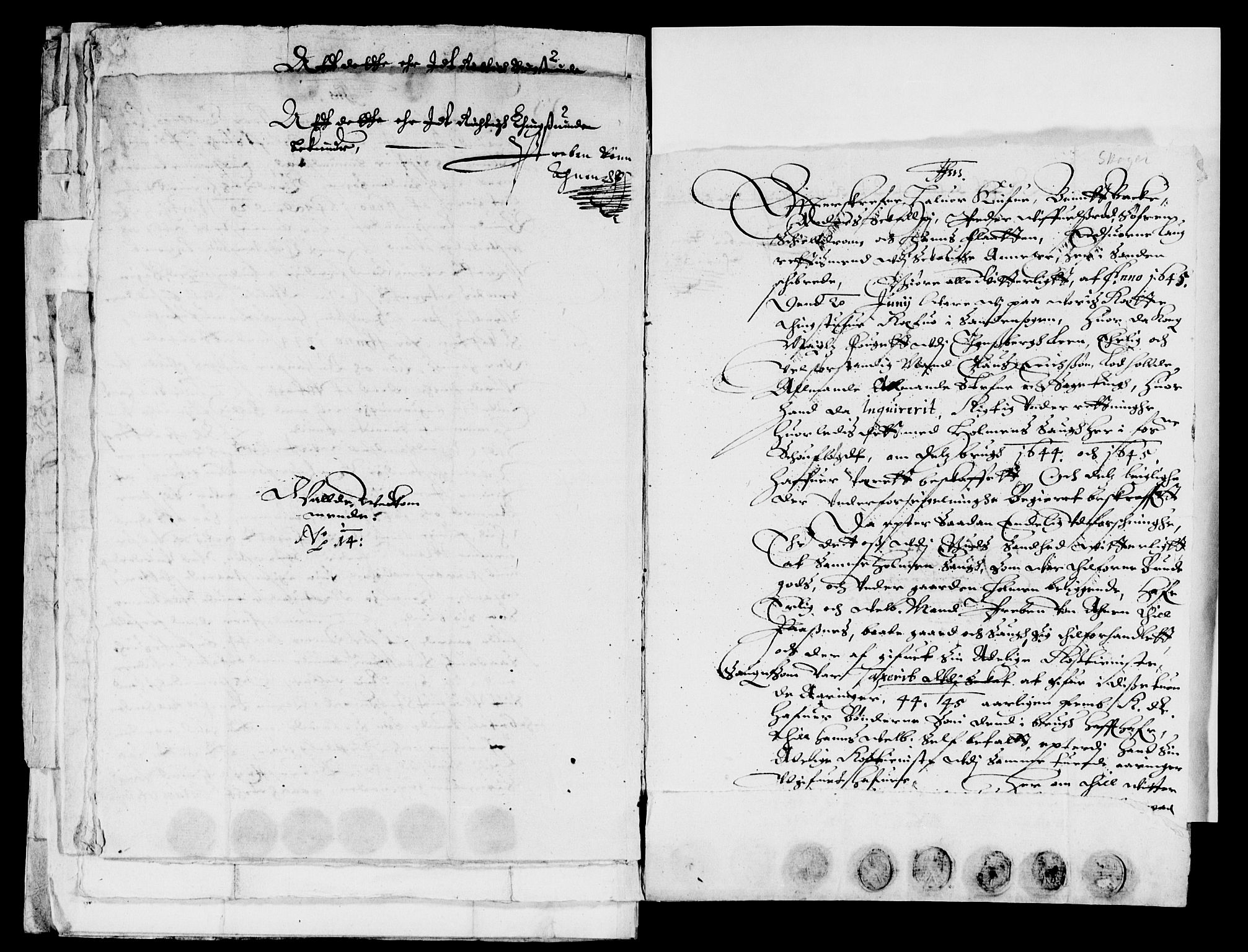 Rentekammeret inntil 1814, Reviderte regnskaper, Lensregnskaper, AV/RA-EA-5023/R/Rb/Rbo/L0026: Tønsberg len, 1644-1646