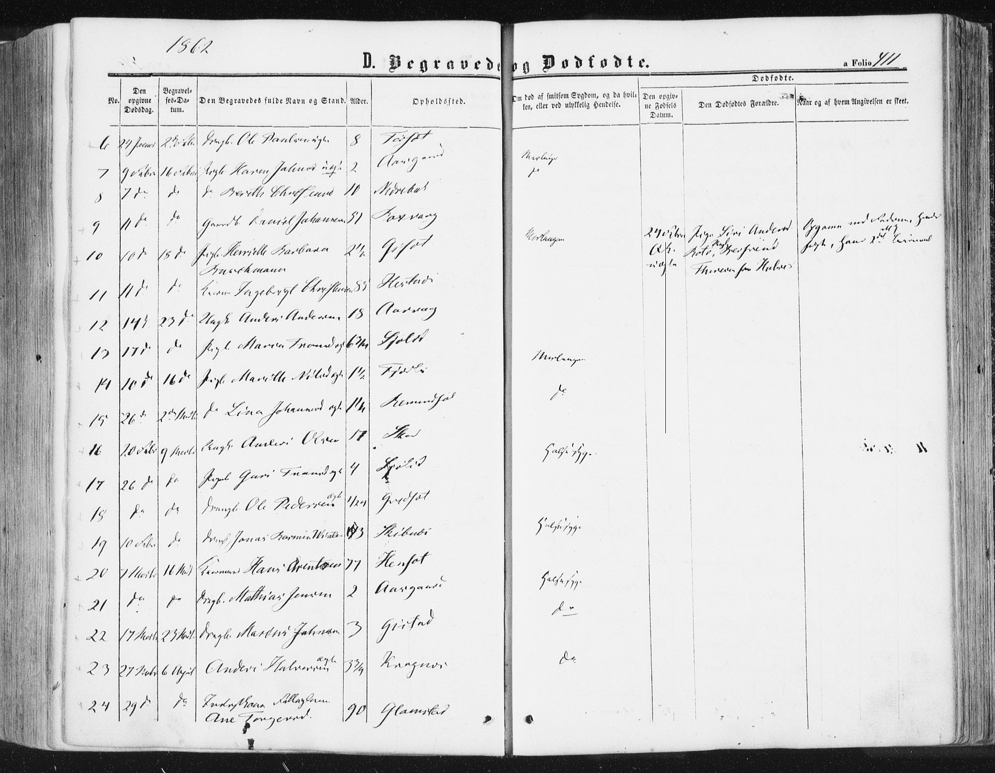 Ministerialprotokoller, klokkerbøker og fødselsregistre - Møre og Romsdal, AV/SAT-A-1454/578/L0905: Ministerialbok nr. 578A04, 1859-1877, s. 411