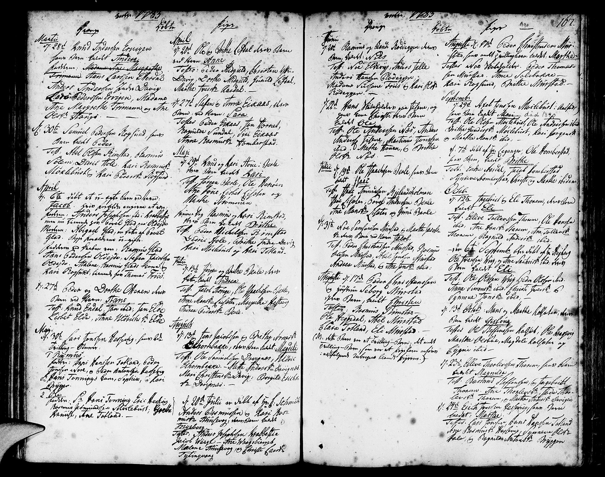 Davik sokneprestembete, AV/SAB-A-79701/H/Haa/Haaa/L0002: Ministerialbok nr. A 2, 1742-1816, s. 167