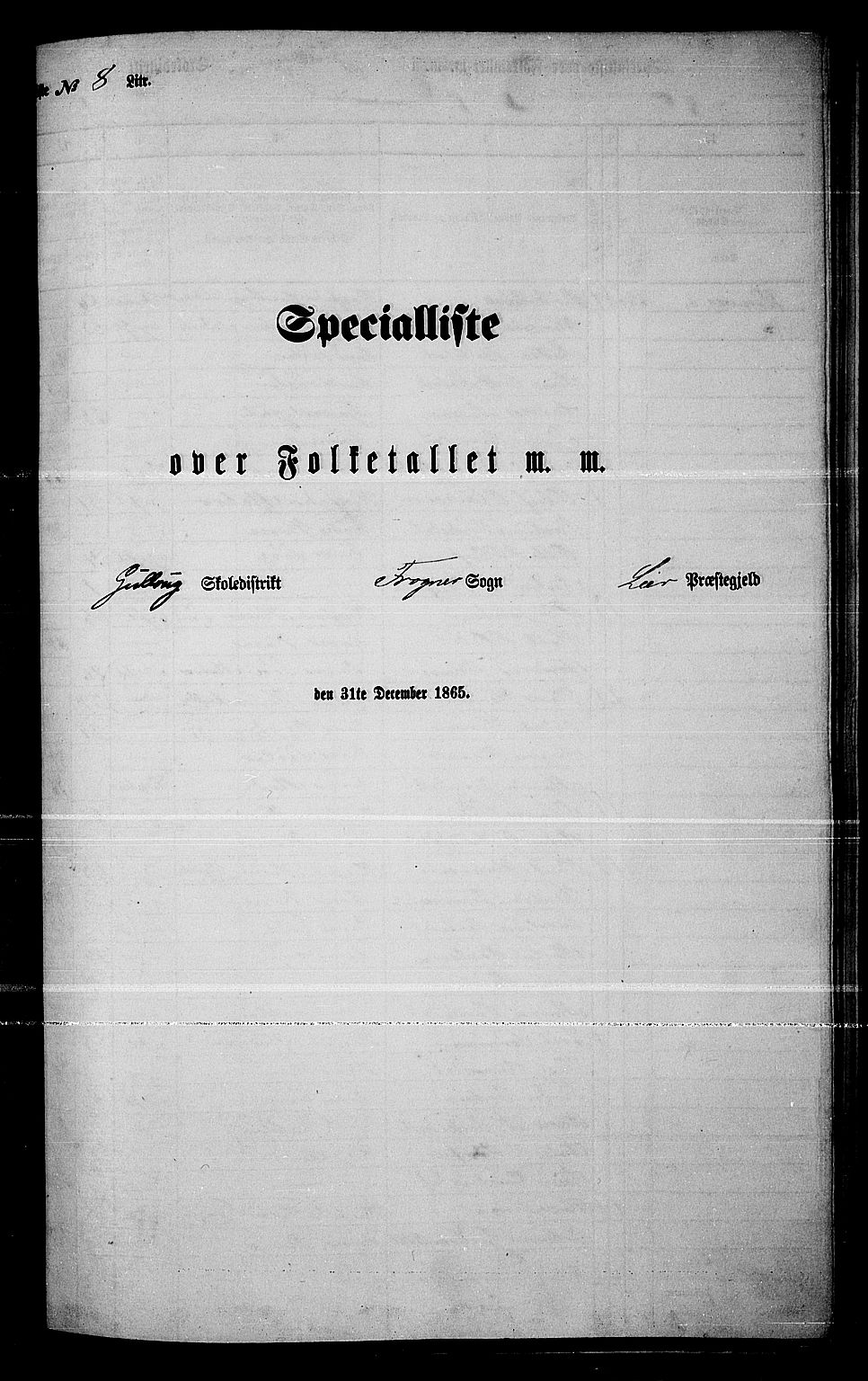 RA, Folketelling 1865 for 0626P Lier prestegjeld, 1865, s. 146