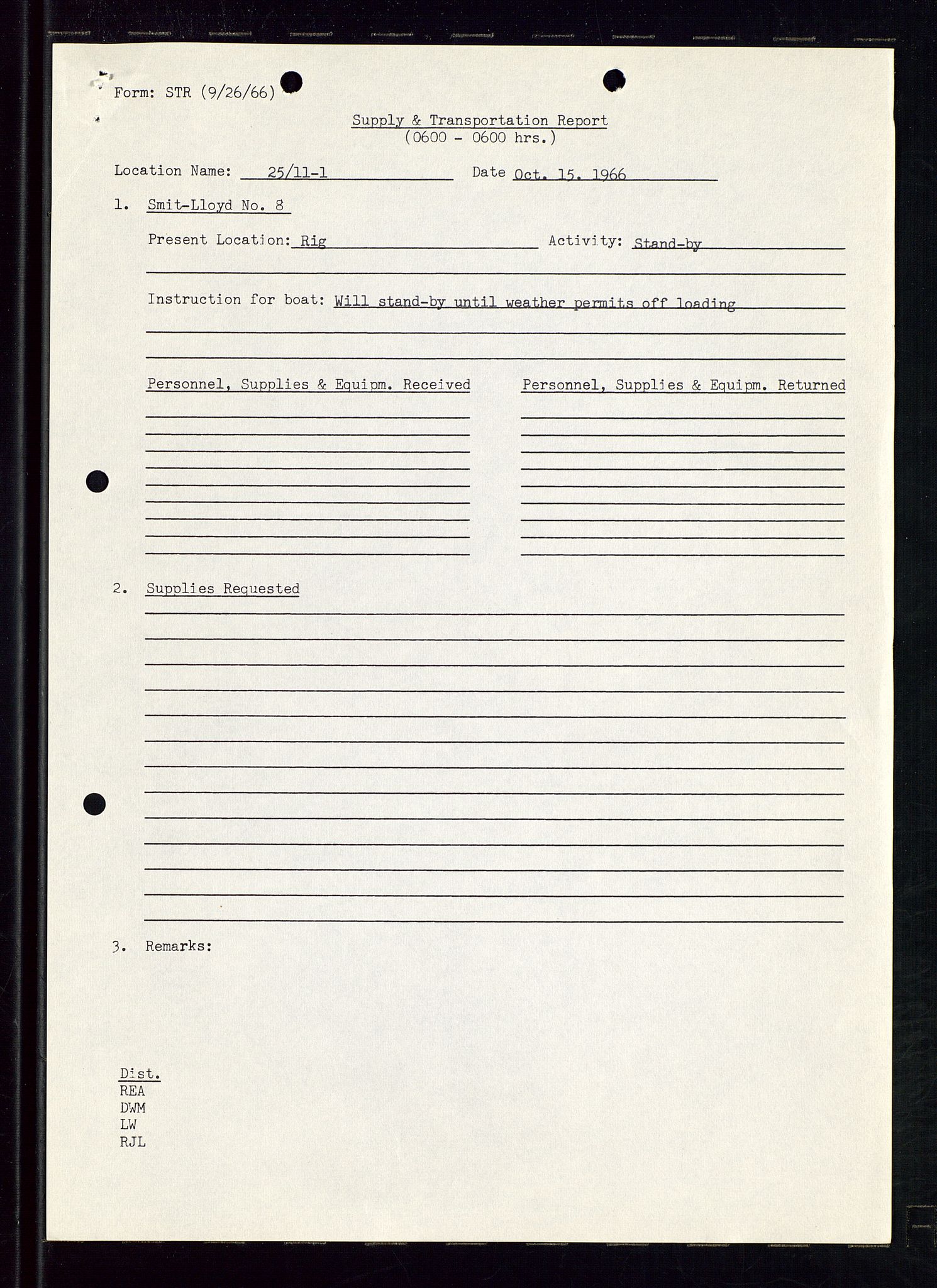 Pa 1512 - Esso Exploration and Production Norway Inc., AV/SAST-A-101917/E/Ea/L0012: Well 25/11-1 og Well 25/10-3, 1966-1967, s. 294