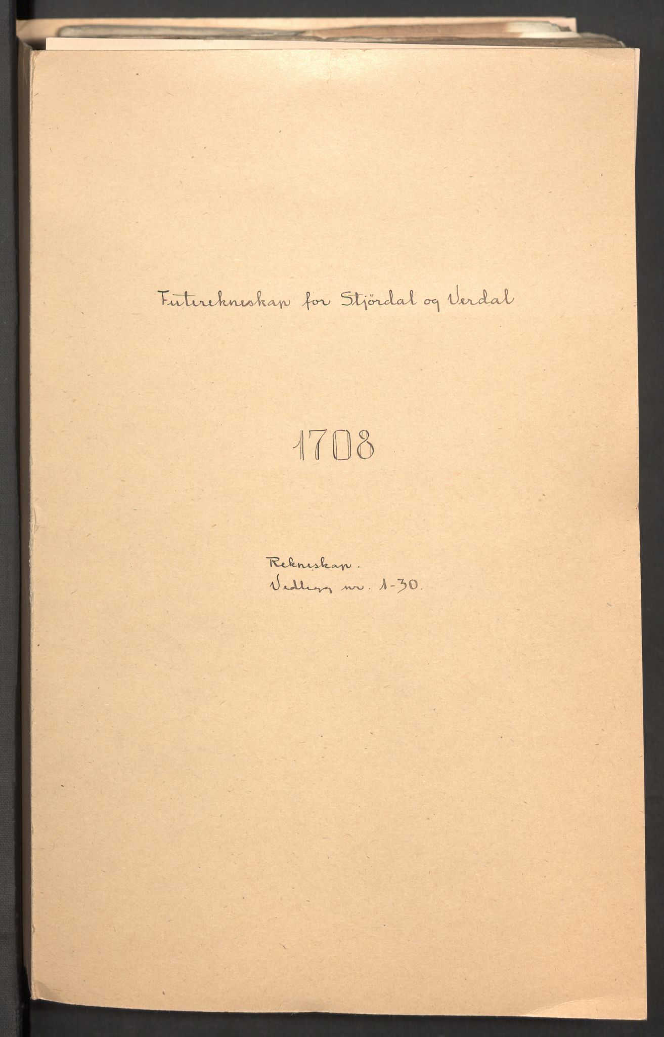 Rentekammeret inntil 1814, Reviderte regnskaper, Fogderegnskap, RA/EA-4092/R62/L4198: Fogderegnskap Stjørdal og Verdal, 1708, s. 2