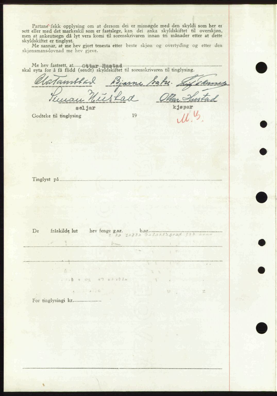 Nordre Sunnmøre sorenskriveri, AV/SAT-A-0006/1/2/2C/2Ca: Pantebok nr. A33, 1949-1950, Dagboknr: 2896/1949