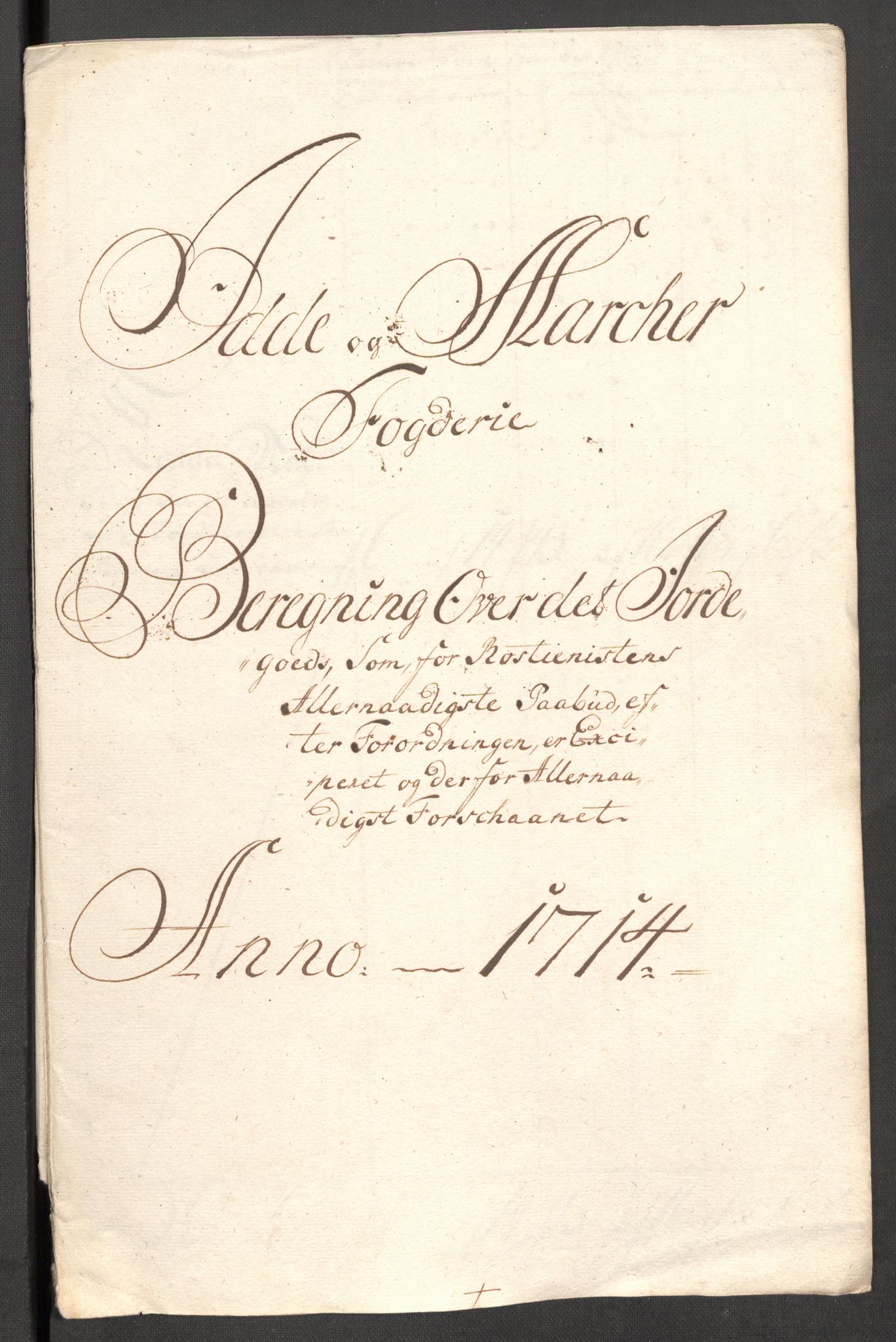 Rentekammeret inntil 1814, Reviderte regnskaper, Fogderegnskap, AV/RA-EA-4092/R01/L0022: Fogderegnskap Idd og Marker, 1713-1714, s. 486