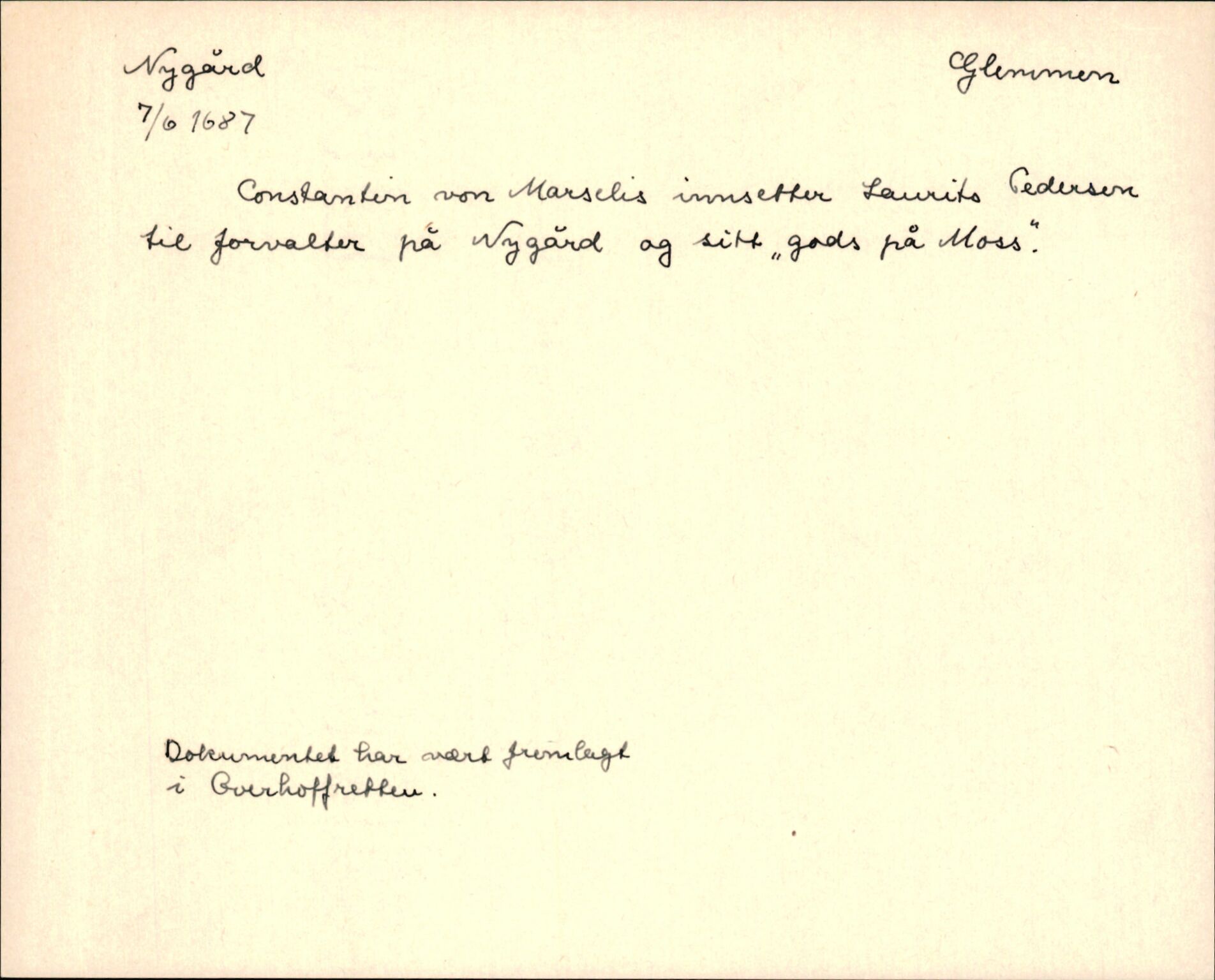 Riksarkivets diplomsamling, AV/RA-EA-5965/F35/F35m/L0001: Localia: Østfold, Akershus og Hedmark, s. 73