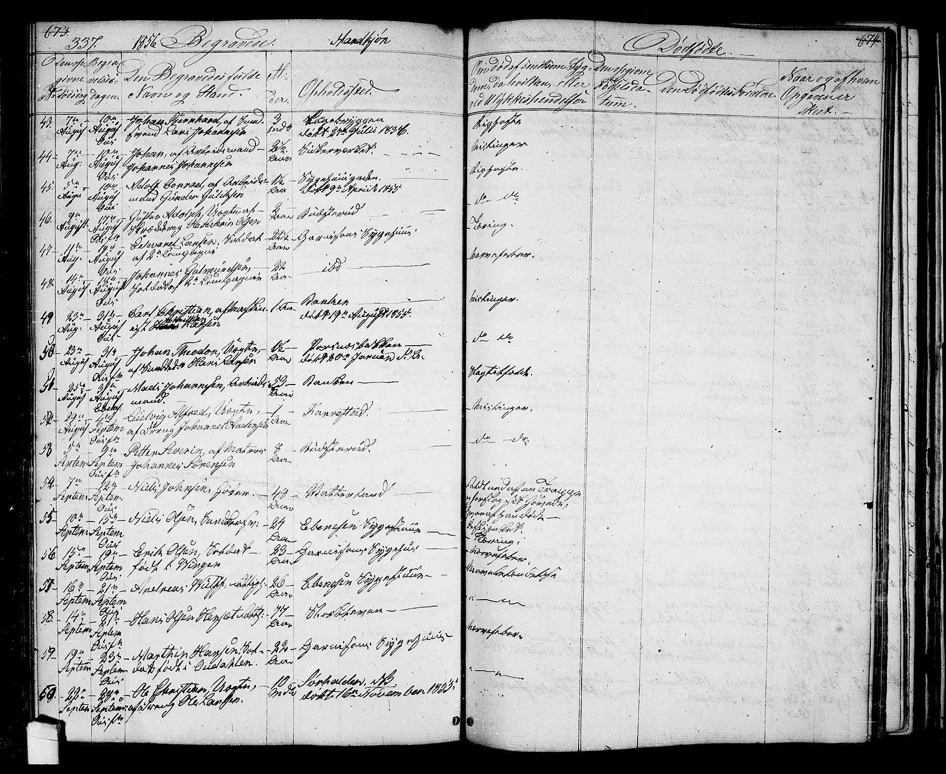 Halden prestekontor Kirkebøker, AV/SAO-A-10909/G/Ga/L0005a: Klokkerbok nr. 5A, 1855-1864, s. 337