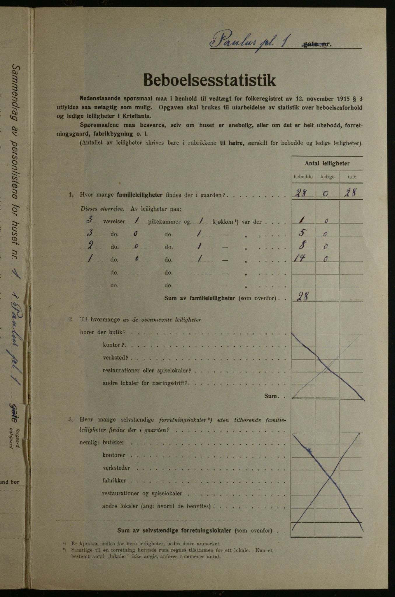 OBA, Kommunal folketelling 1.12.1923 for Kristiania, 1923, s. 86583