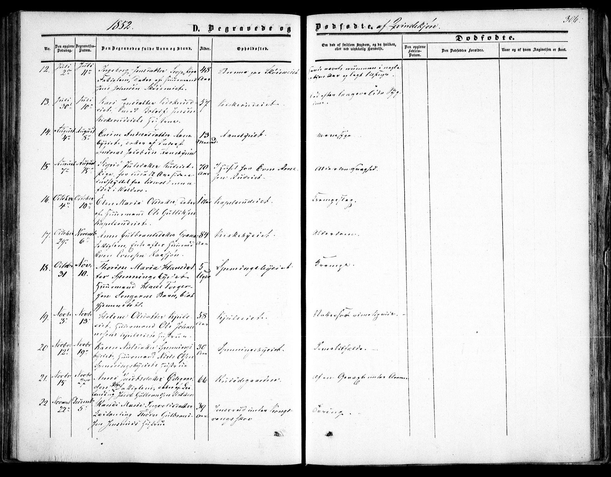 Nittedal prestekontor Kirkebøker, SAO/A-10365a/F/Fa/L0005: Ministerialbok nr. I 5, 1850-1862, s. 306