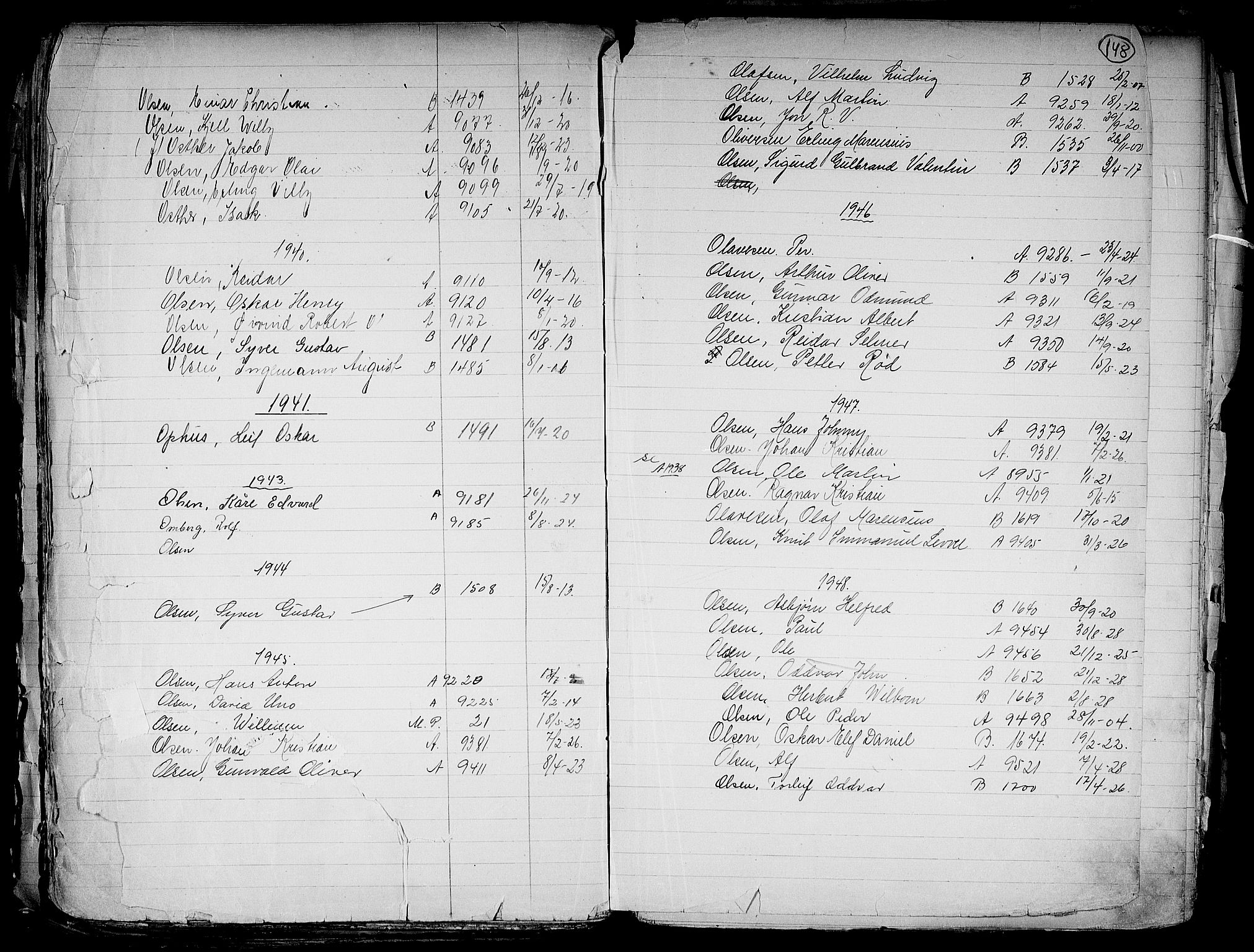 Fredrikstad mønstringskontor, AV/SAO-A-10569b/F/Fa/L0001: Annotasjonsregister, 1860-1948, s. 157